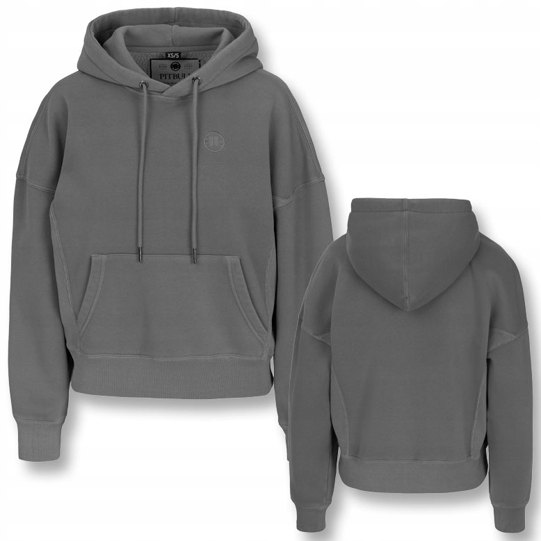 Damska Bluza z kapturem Oversize Pitbull Kangurka Washed Manzanita