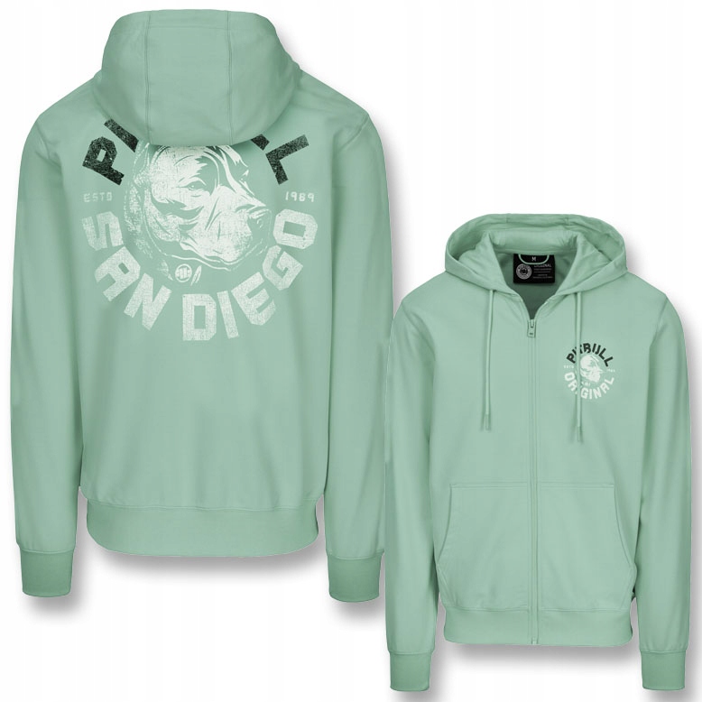 Męska Bluza Rozpinana z Kapturem Pitbull Dog Sd Codzienna