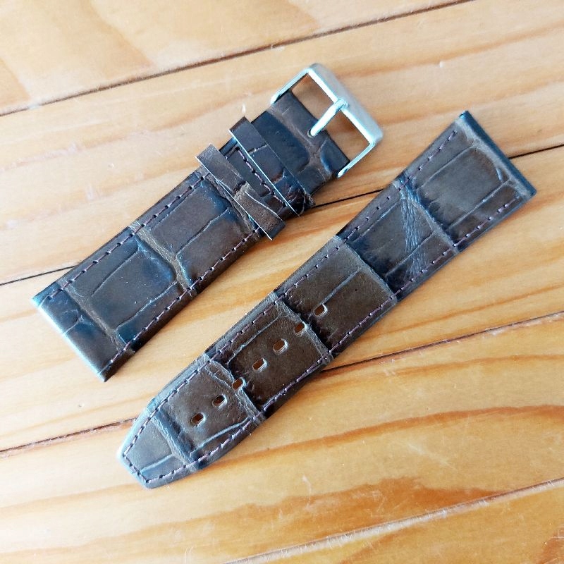 PASEK DO ZEGARKA 26 mm brązowy zwężany do 22 Marka inny