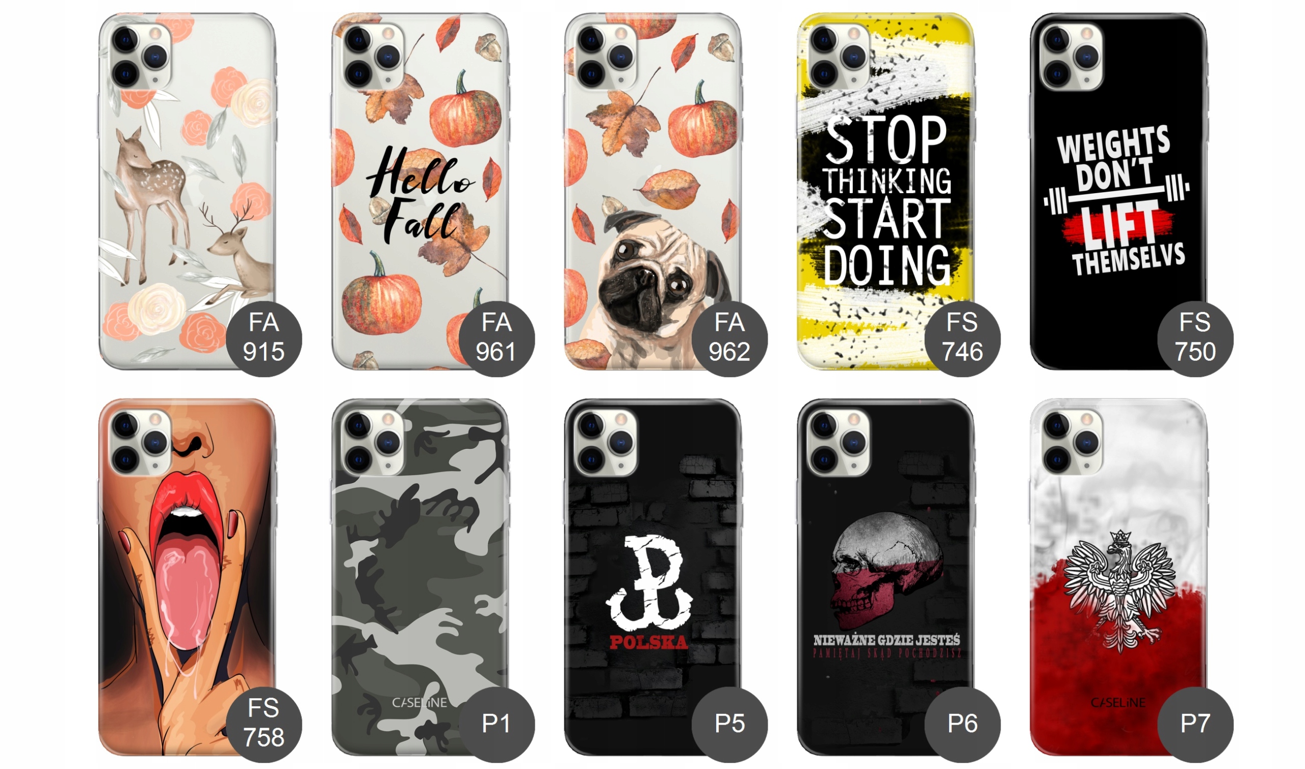 Etui do iPhone 12 guma wzory silikon