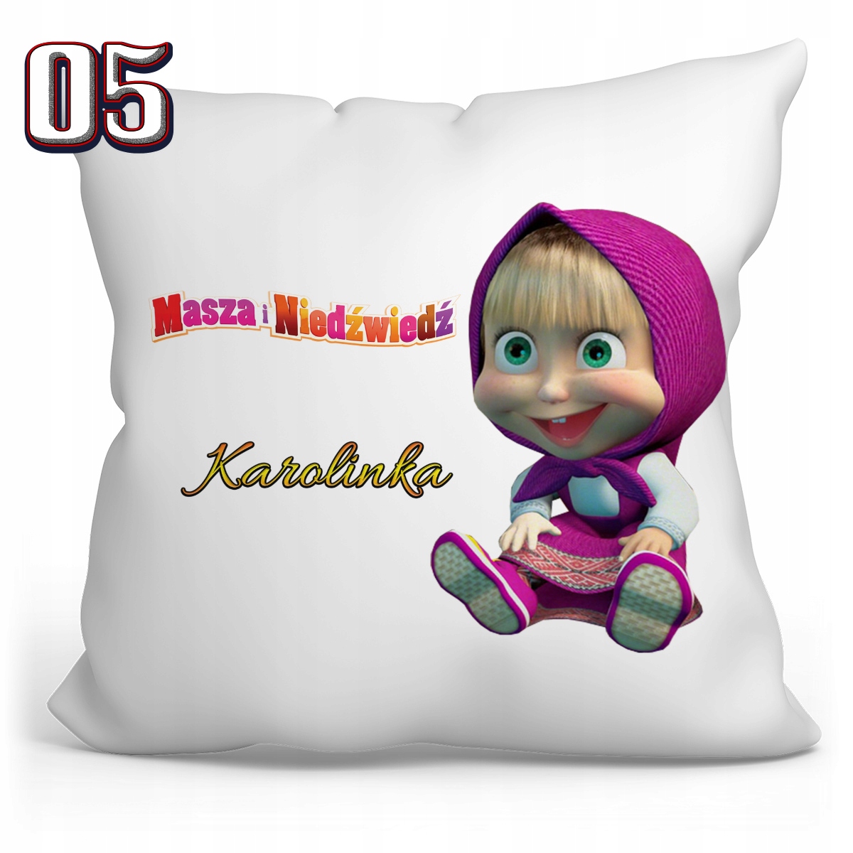 PODUSZKA MASZA I NIEDŹWIEDŹ + IMIĘ Marka Resolid