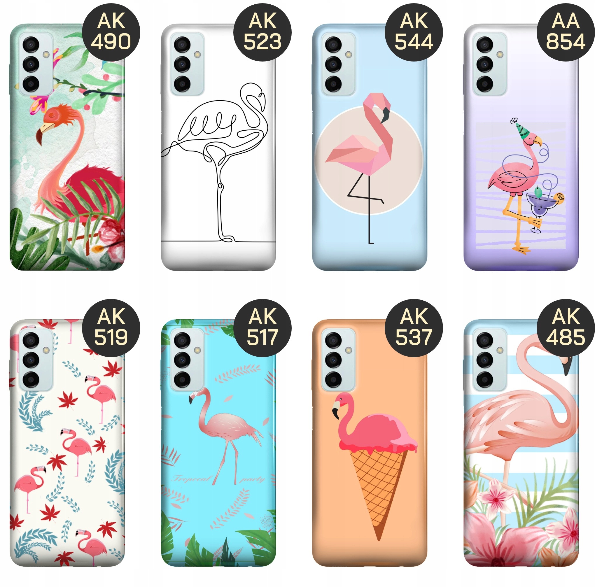 ETUI DO SAMSUNG GALAXY M23 5G WZORY FLAMING FLAMINGI PTAKI OBUDOWA CASE Marka Hello Case