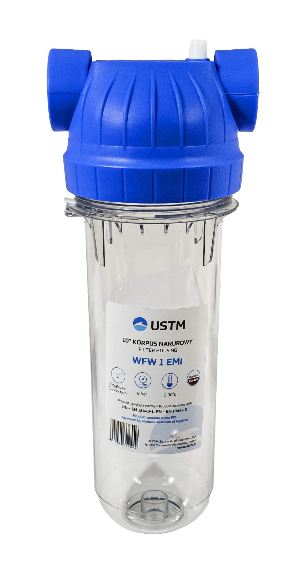 FILTR DO WODY KORPUS OBUDOWA FILTRA EMI 1" GW DO WKŁADÓW FILTRÓW 10" USTM Stan opakowania oryginalne