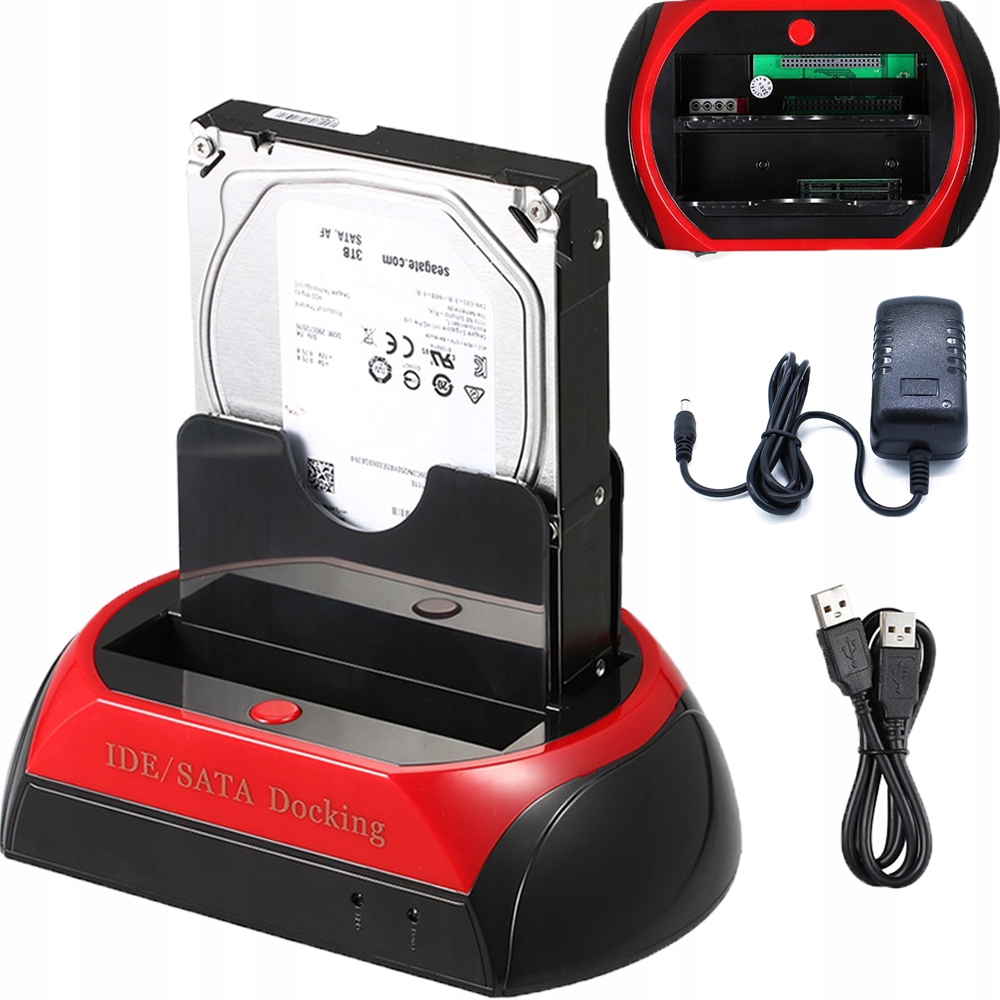 ДОК-СТАНЦИЯ ДЛЯ ЖЕСТКИХ ДИСКОВ SATA ATA IDE HDD SSD USB