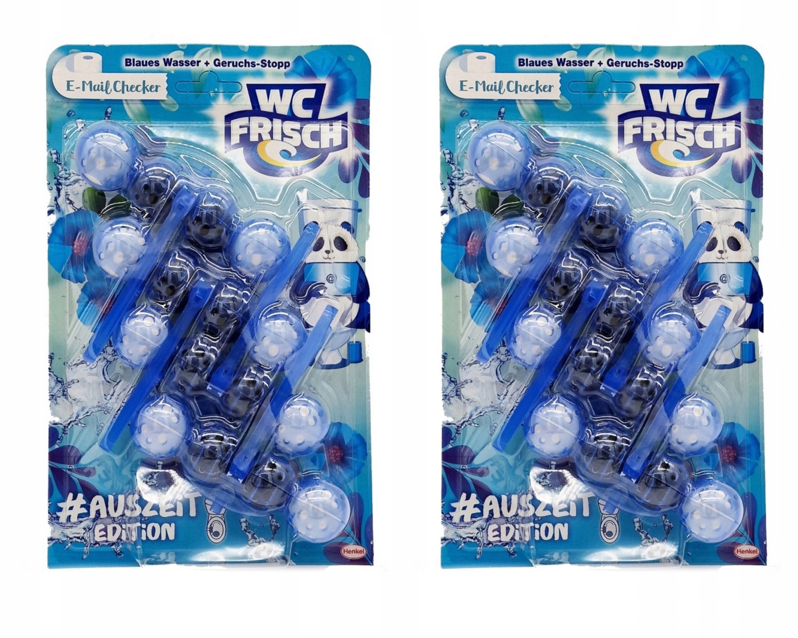 Levně Wc Frisch Blaues Wasser 4x50g přívěsek na Wc košík barvící vodu