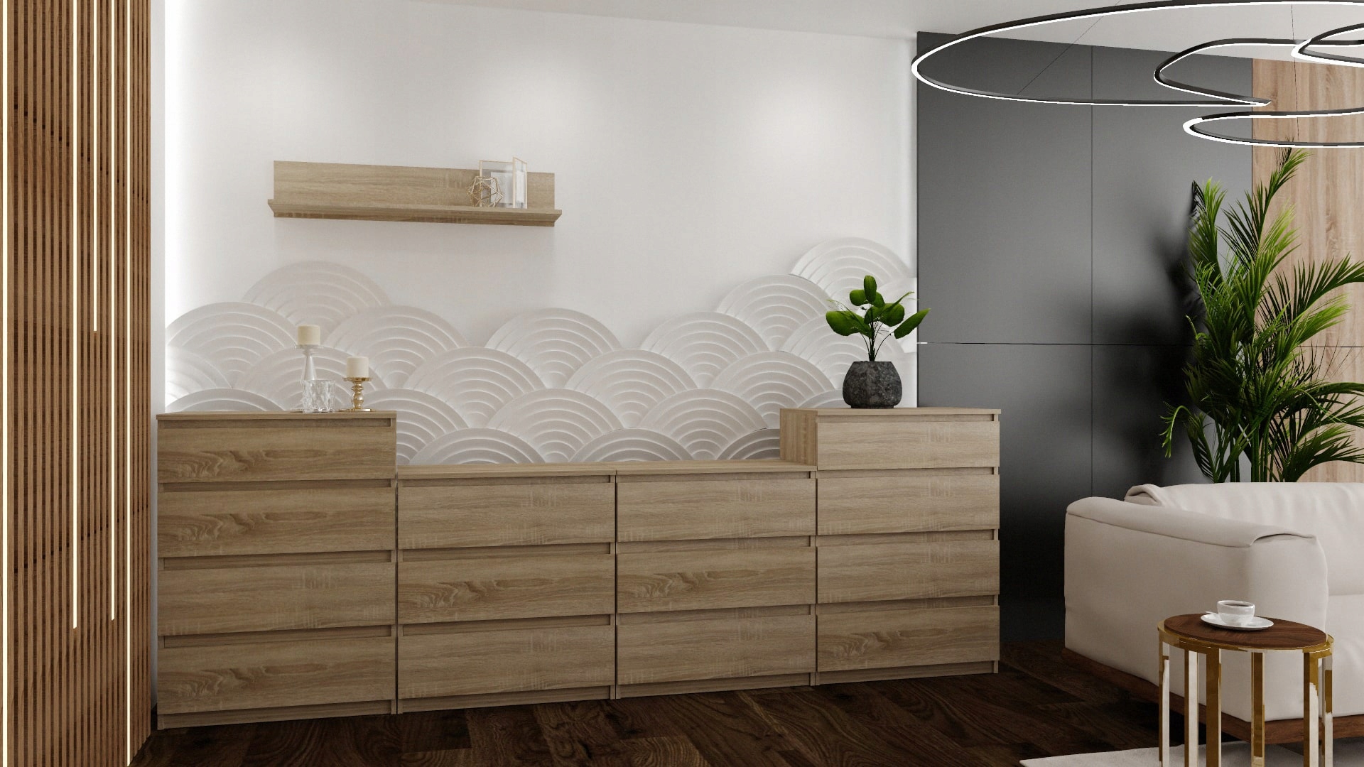 NOWOCZESNA komoda 4 szuflady szafka SONOMA Marka Euro-Meble