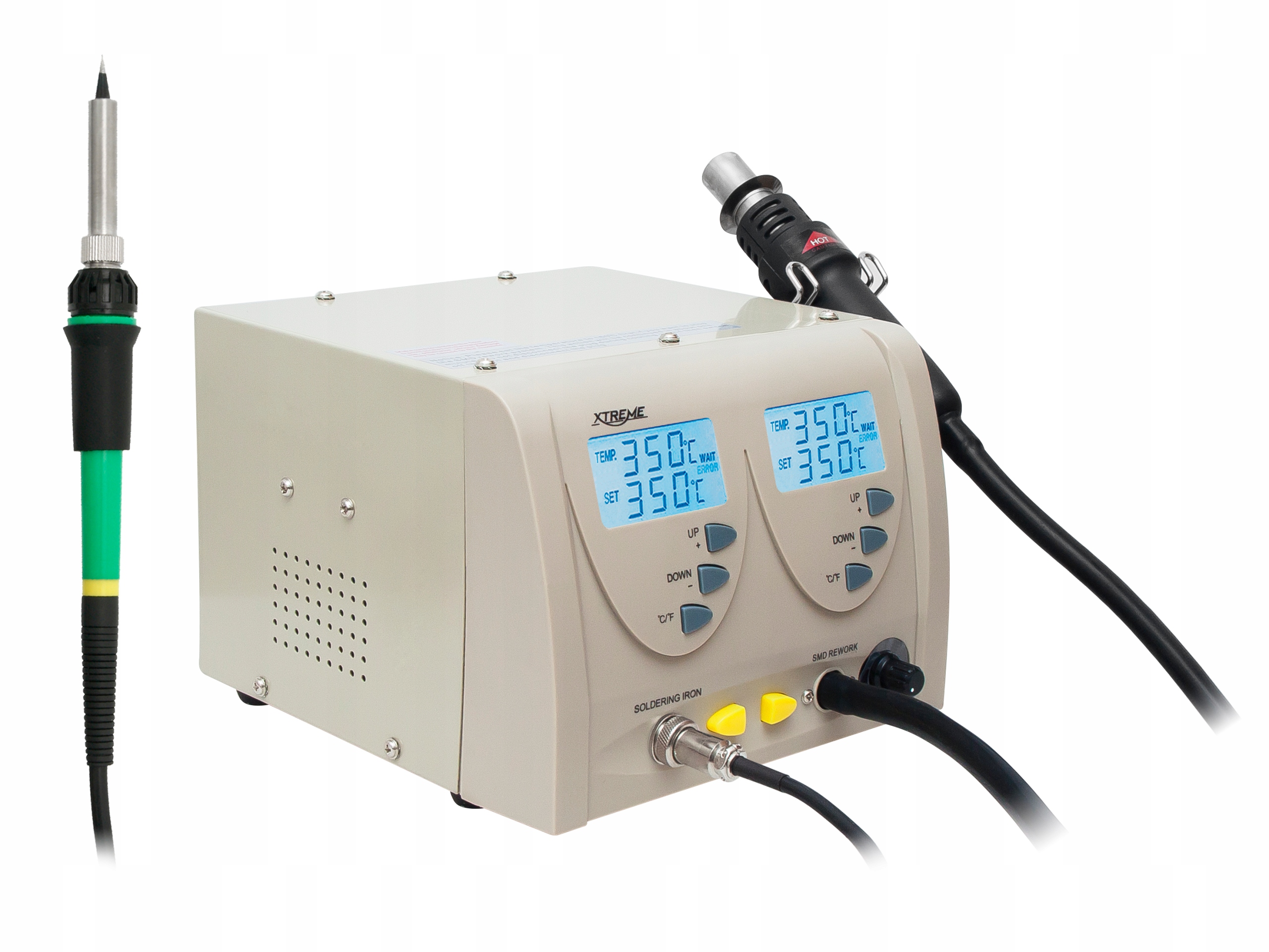 ZESTAW PROFESJONALNA STACJA LUTOWNICZA GROTOWA HOT AIR LCD 2W1 Kod producenta Inny
