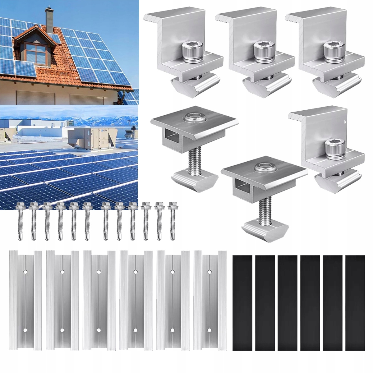 2X Uchwyty montażowe paneli solarnych solar fotowolta