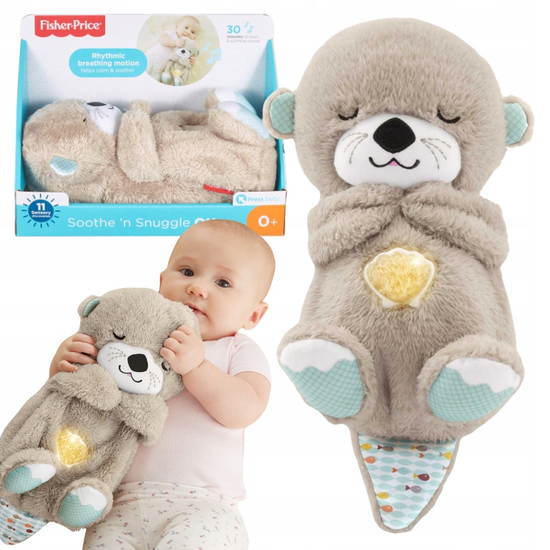 FISHER PRICE INTERAKTIVNÍ VYDRA USPÁVAČKA PRODYŠNÁ PLYŠÁK