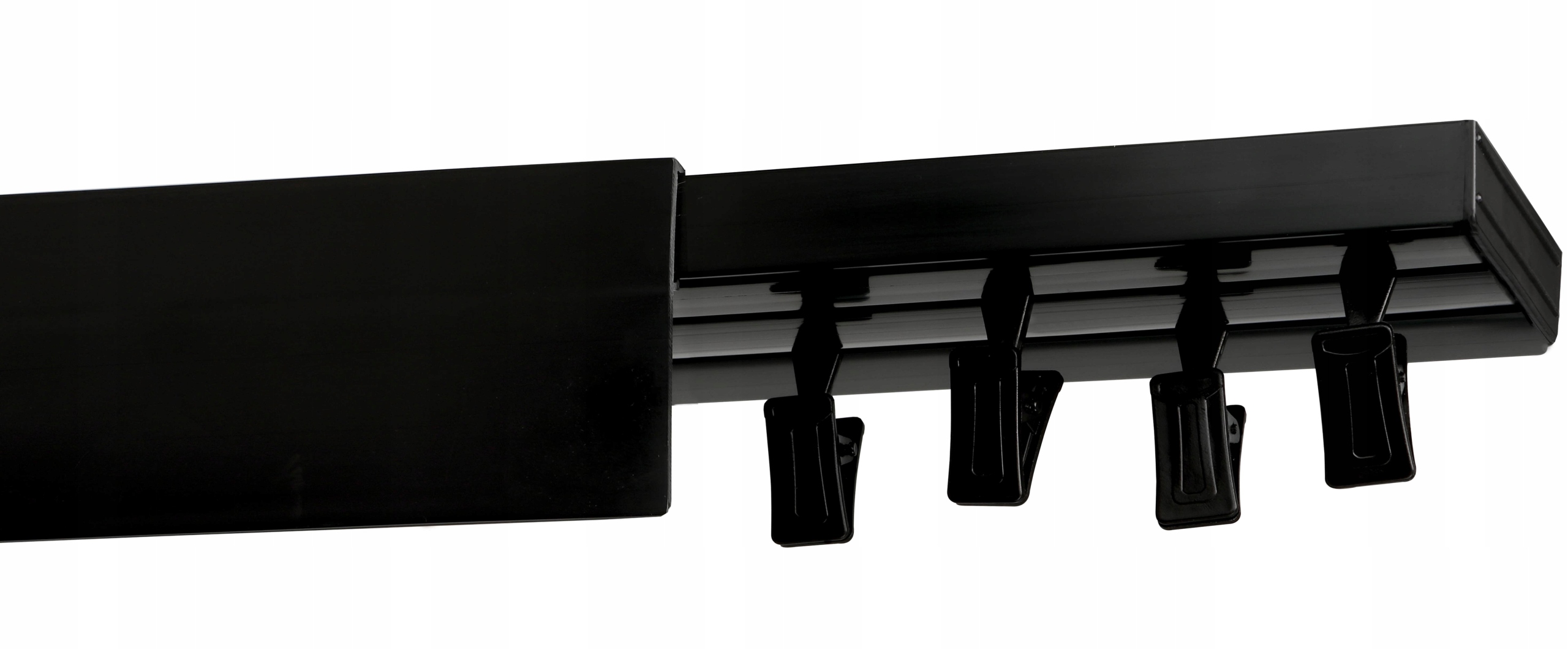 

Karnisz II-torowy 220cm Szyna Pcv Z Osłoną Czarną