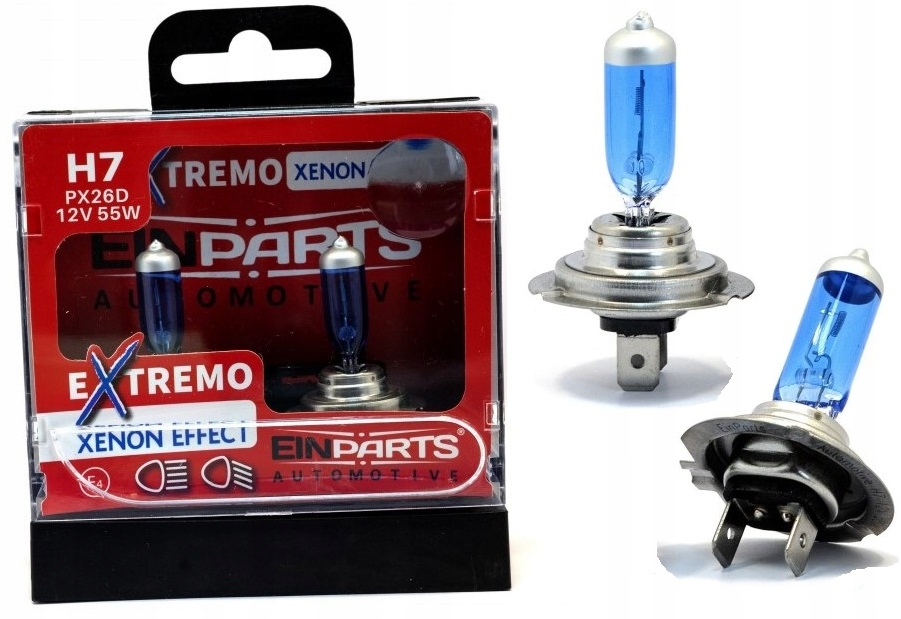

H7 55w Xenon Mocne Żarówki Einparts Extremo Blue