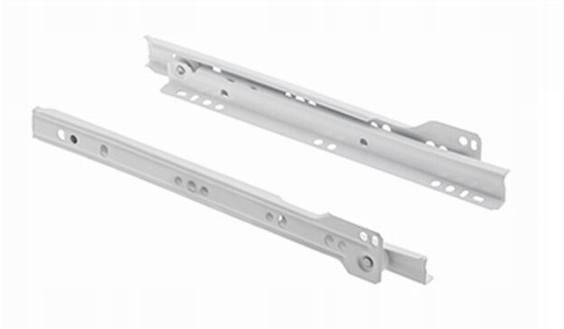 

Prowadnica meblowa rolkowa Fgv Biała L-300mm L+p