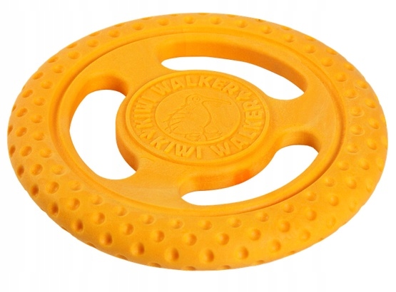 Levně Odolné Frisbee pro psa Kiwi Walker 22cm Pomeranč, Plave Na Vodě