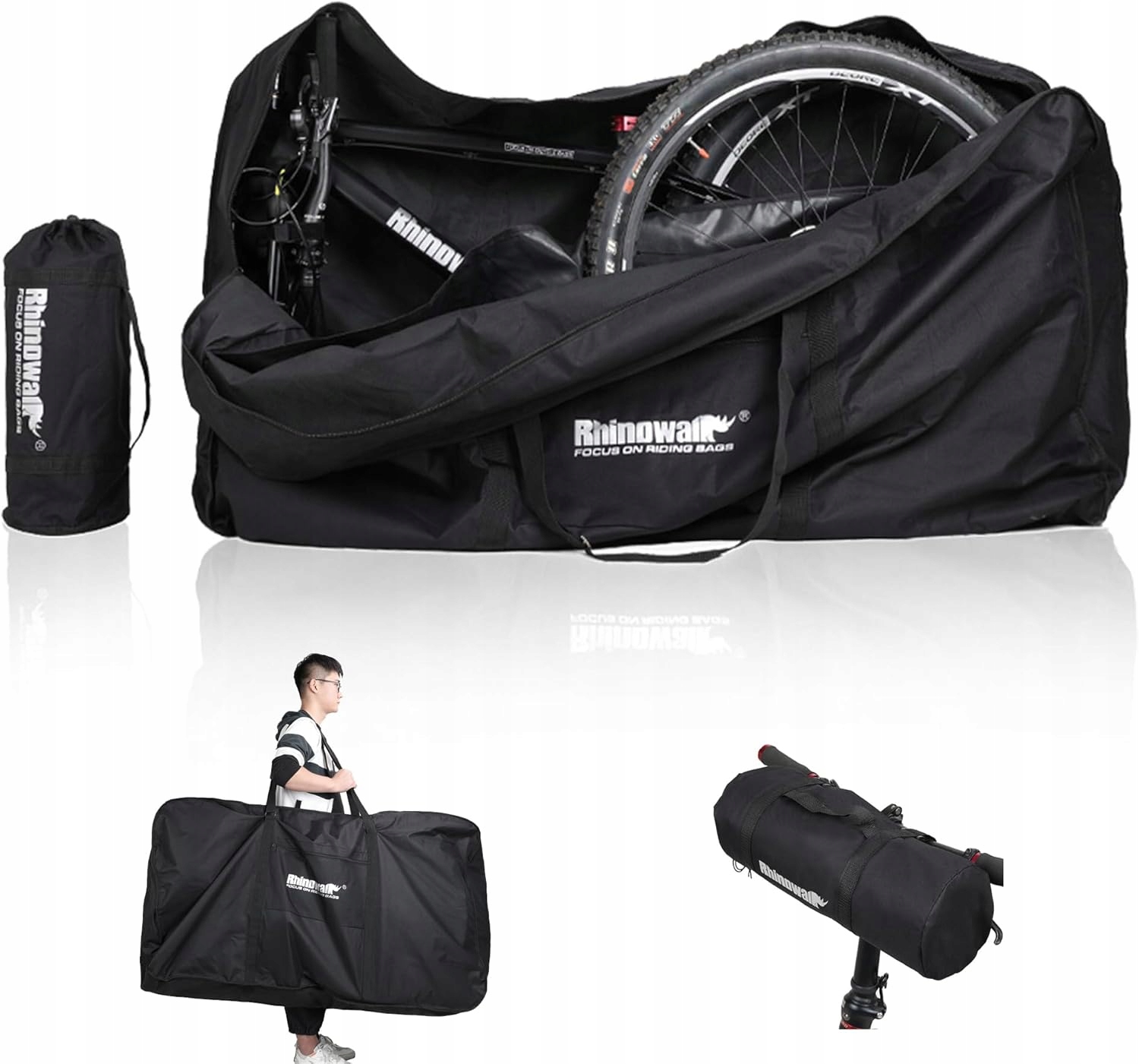 Torba na rower 26 cali transportowa składana wodoodporna