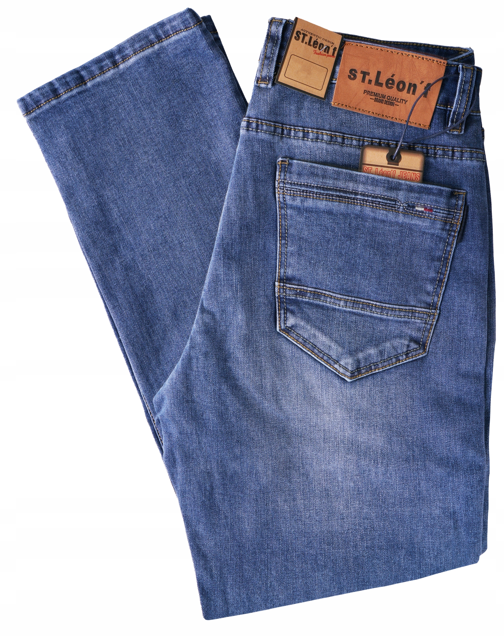

Spodnie Jeansowe Dżins Niebieskie W34 L30 92-98