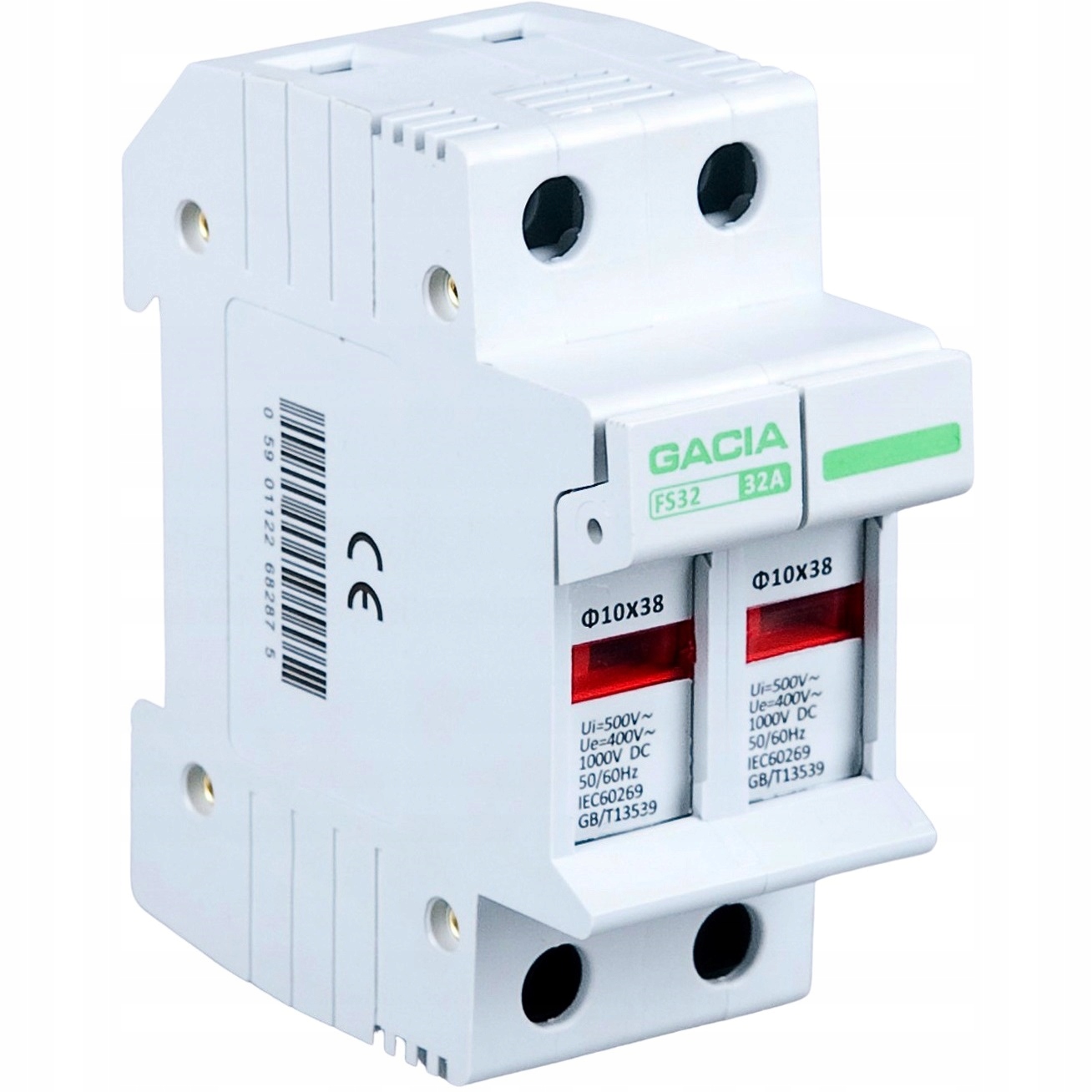 

Gacia Podstawa Bezpiecznik Rozłącznik DC 2P 10x38