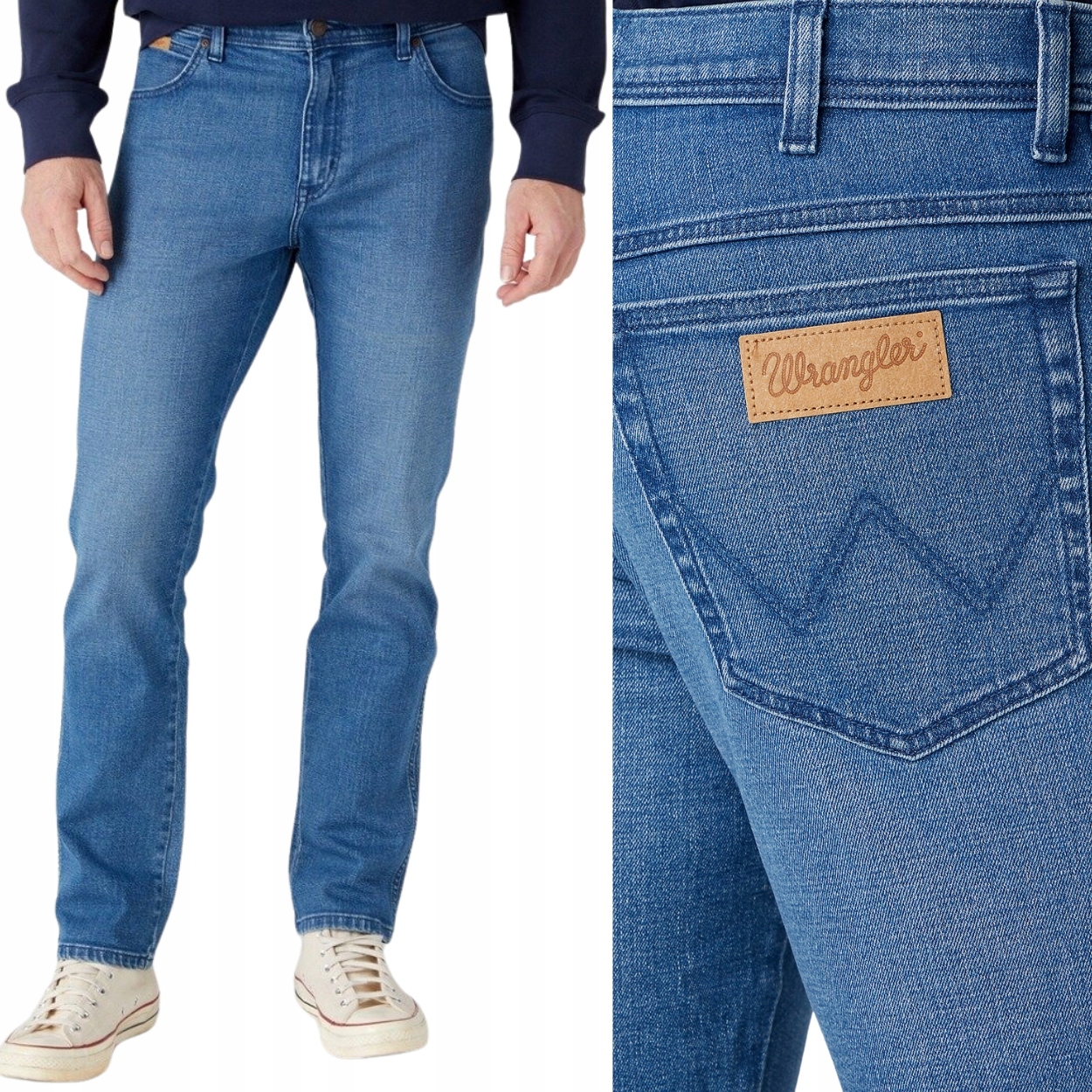 Wrangler Texas Slim Easy Days lehce přiléhavé džínové kalhoty W32 L34