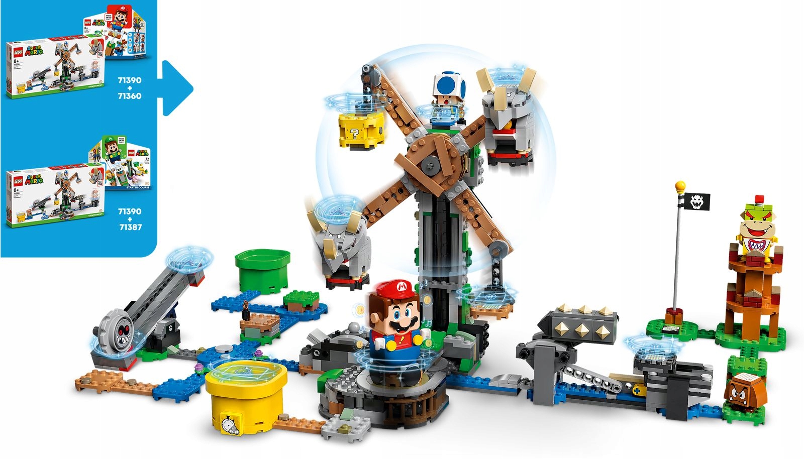 LEGO SUPER MARIO 71390 WALKA Z REZNORAMI DODATEK Płeć chłopcy dziewczynki