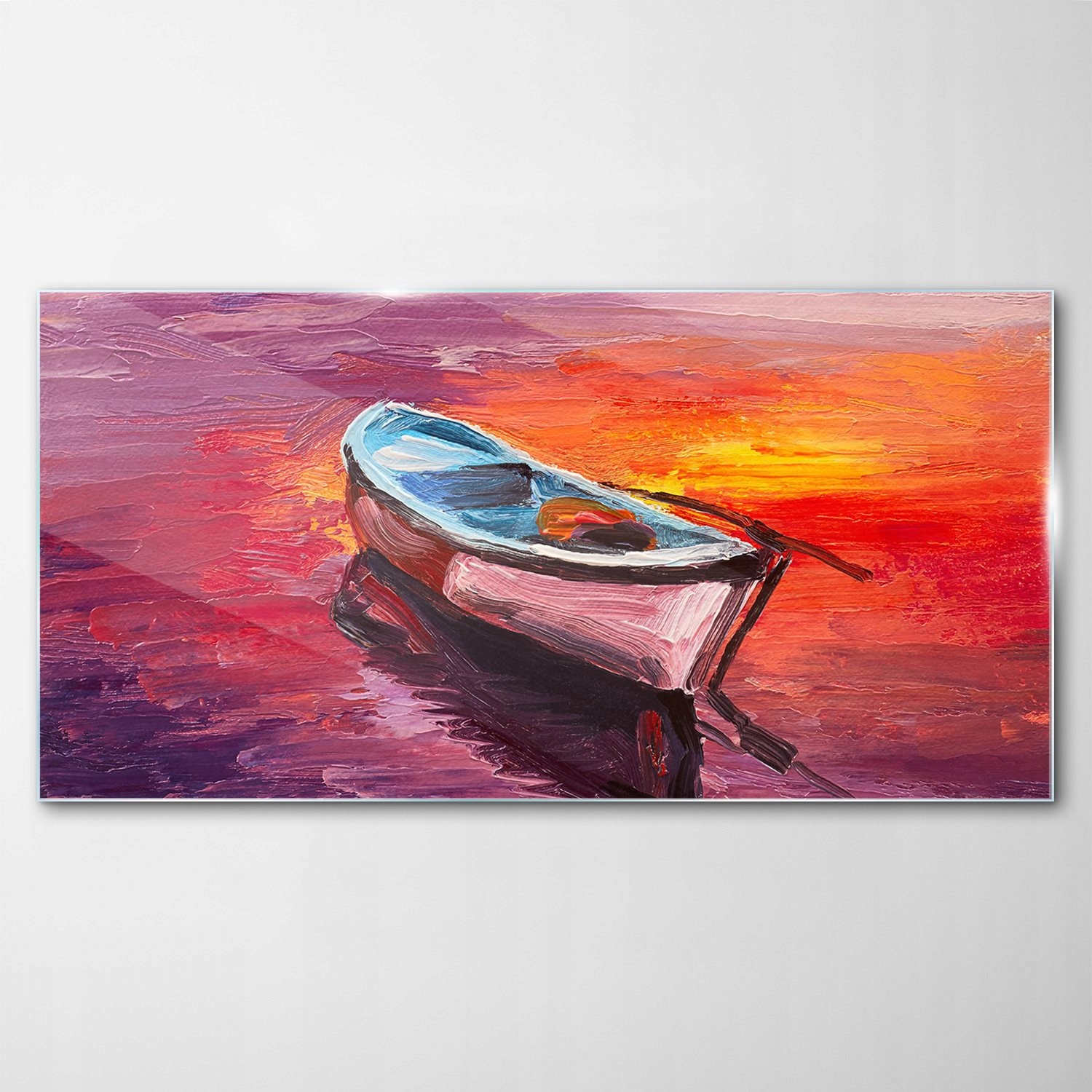 

Hartowany Obraz Szklany Łódka Morze Sztuka 100x50