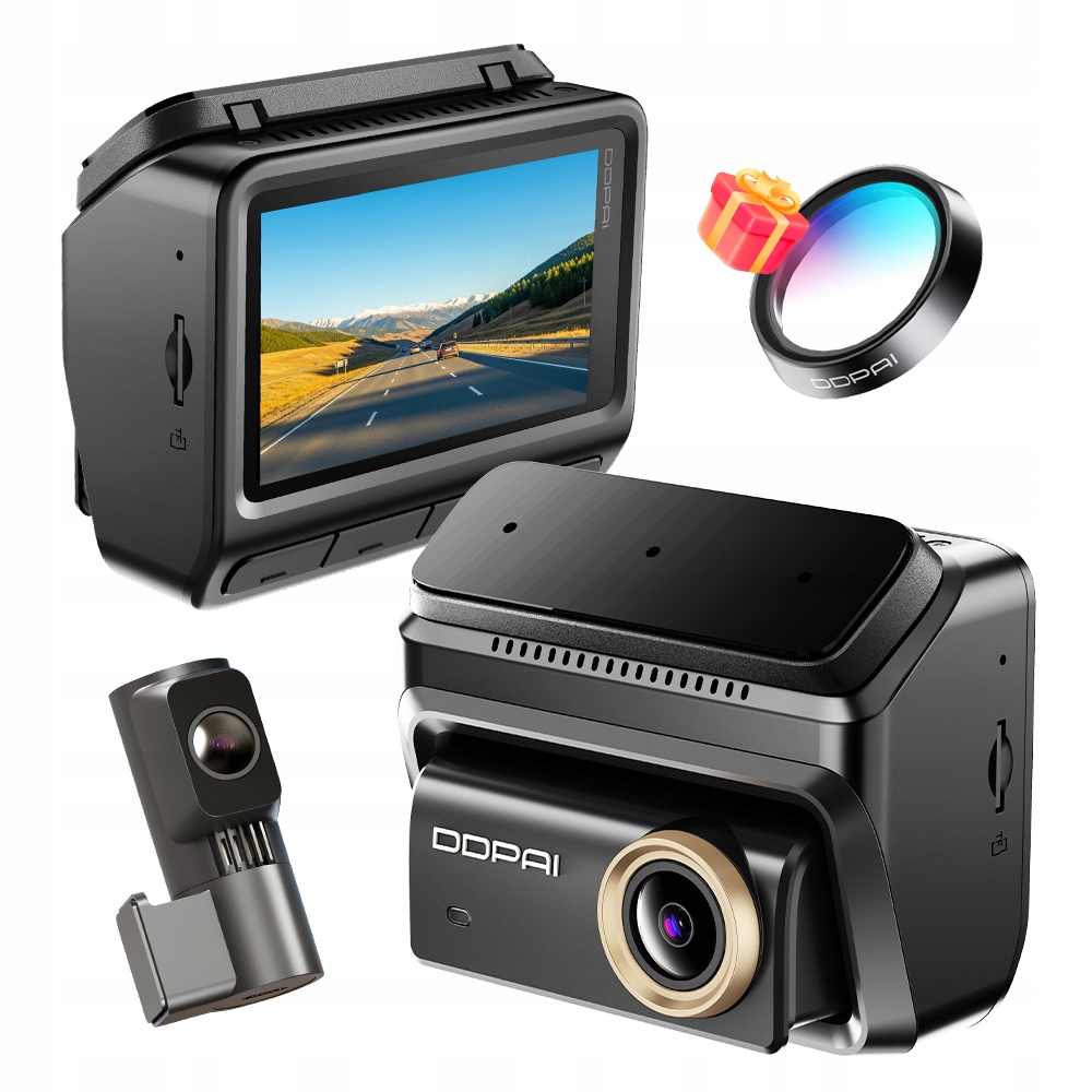 Automobilová Kamera Ddpai Videorekordér Z90 Pro 4K Hdr Gps Přední Zadní