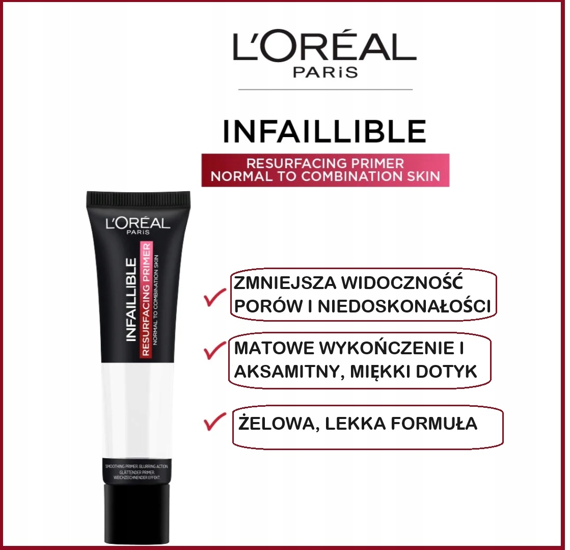 LOREAL INFAILLIBLE PRIMER MATUJĄCA BAZA POD MAKIJAŻ Marka L’Oréal