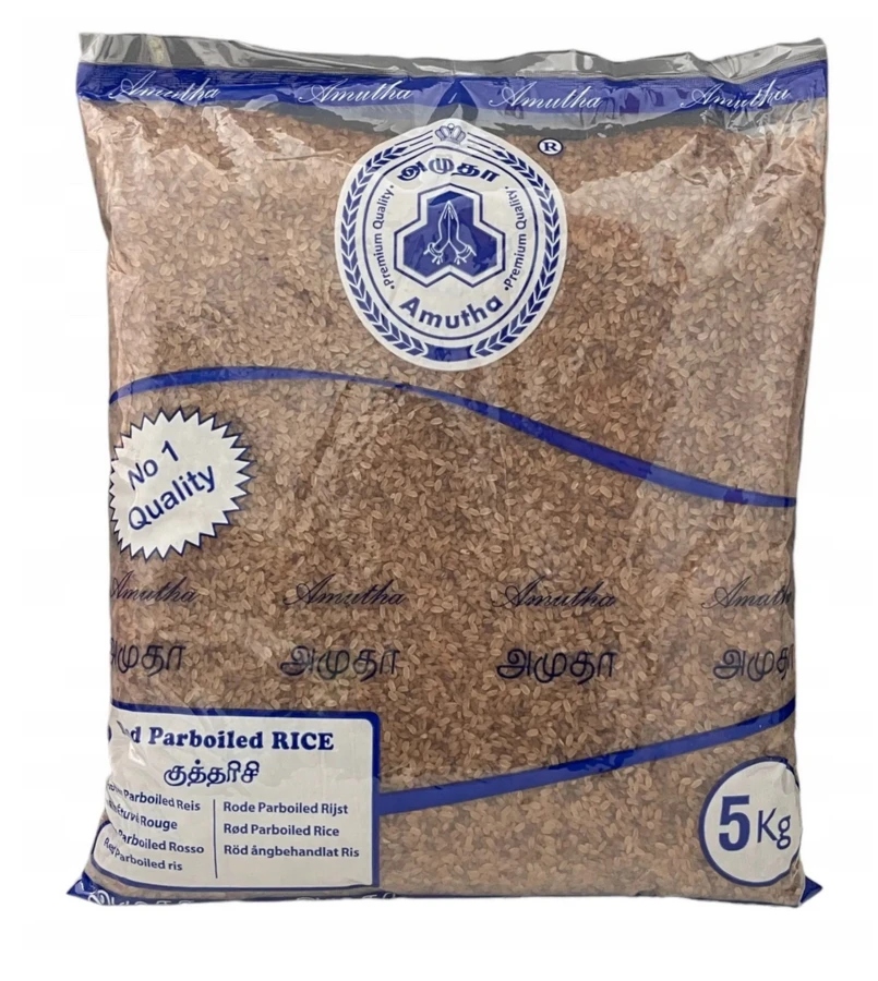 Ryż paraboliczny czerwony (ryż matta) Amutha 5kg