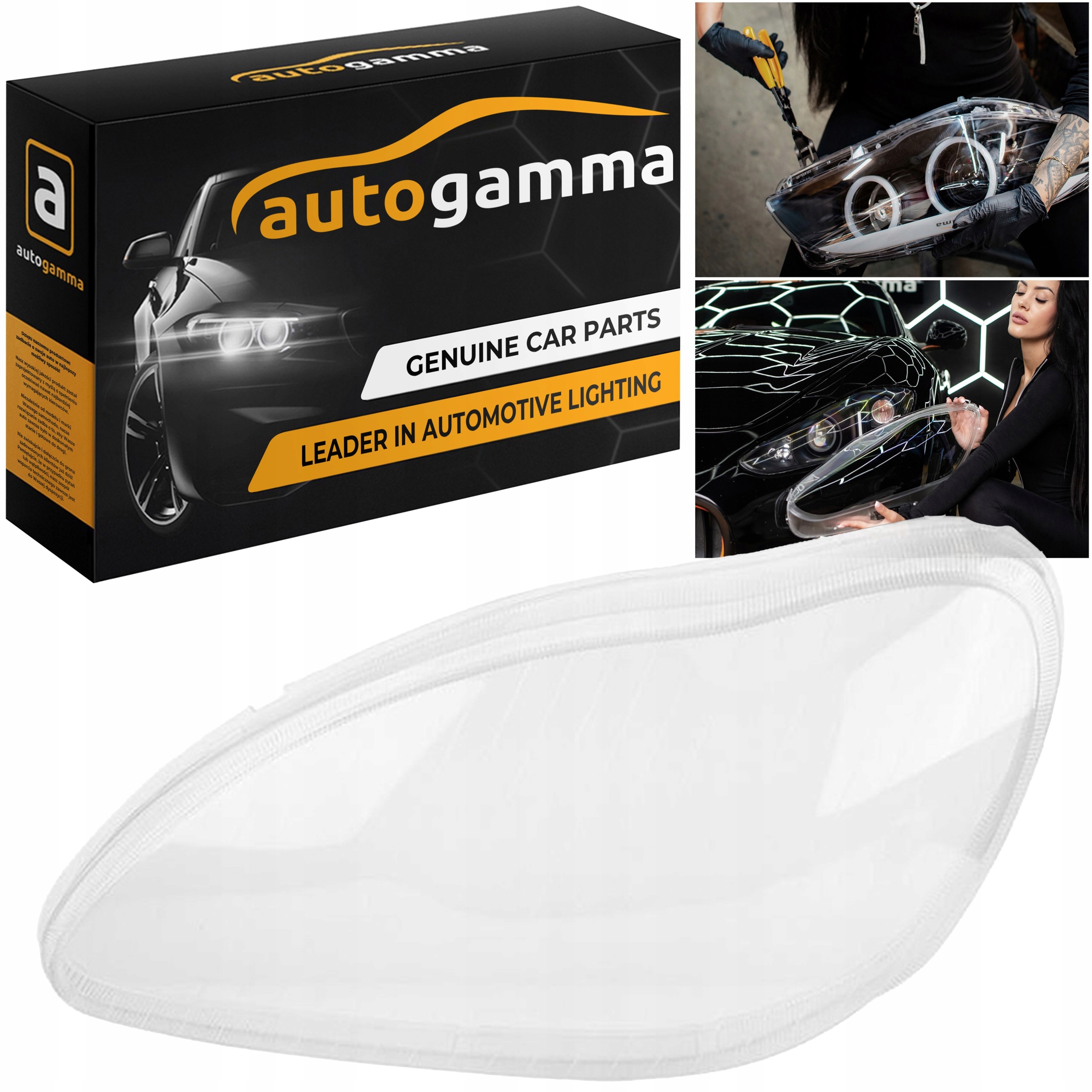 Шкло к фары автомобильного фар Mercedes SKlasa W220 Рестайлинг 03-05 Левый