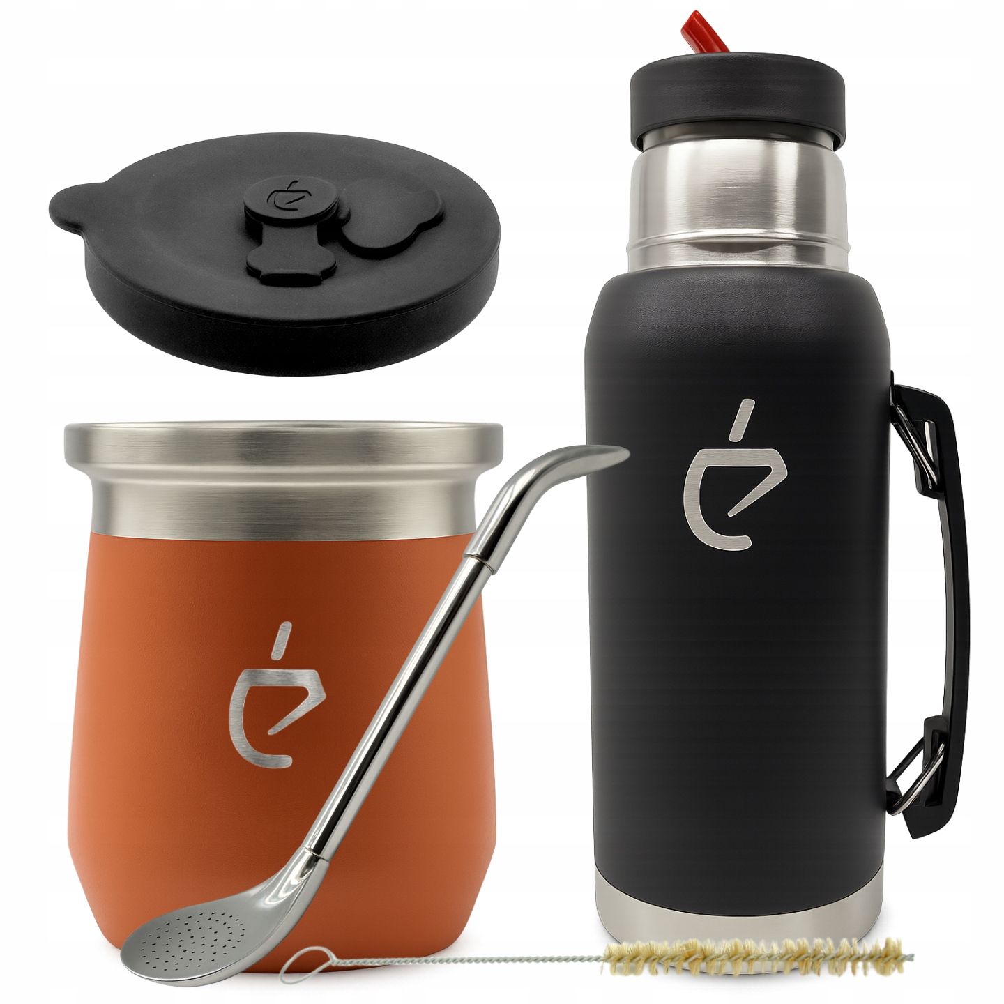 Sada MateGo pro yerba maté: Termolid DualFlow, termoska, bombilla, matero