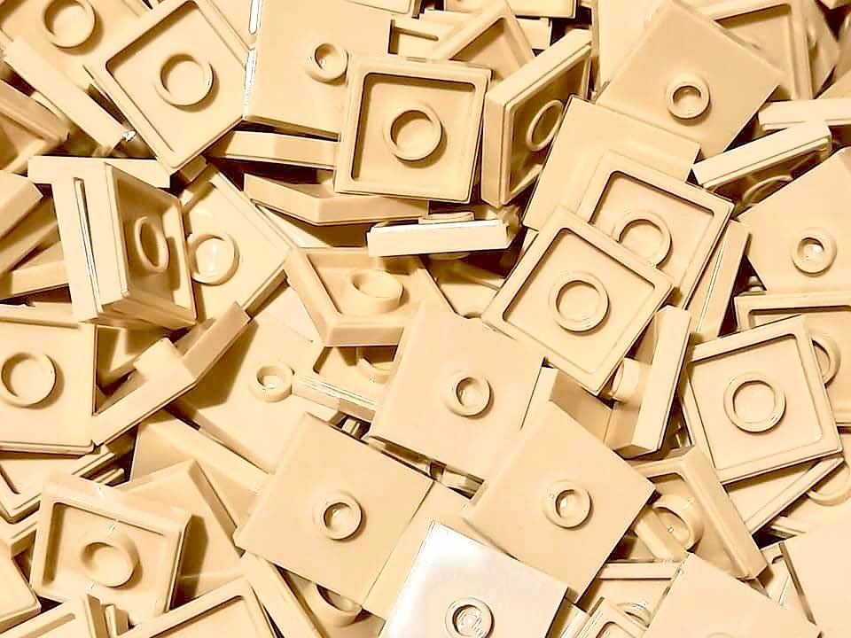 

Lego 87580 plate wypustka 2x2 Tan 20 szt Nowe