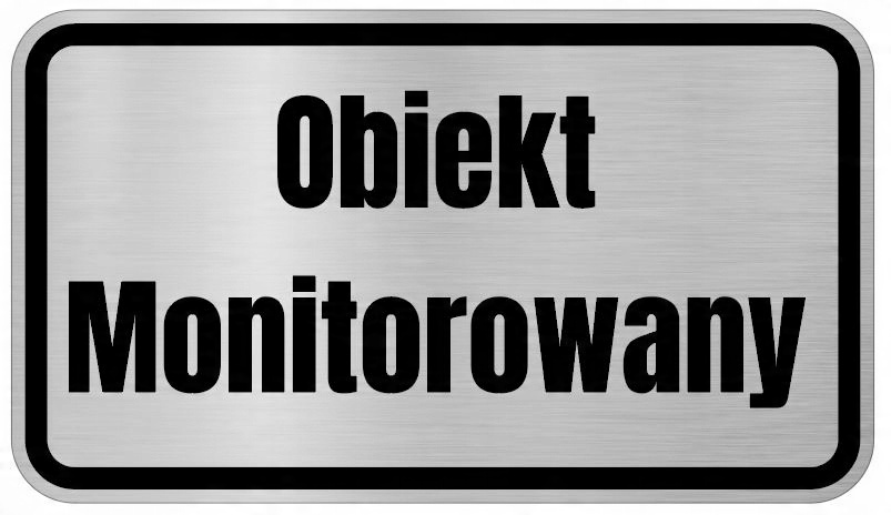 

Obiekt monitorowany Tabliczka nierdzewna 8 x 14
