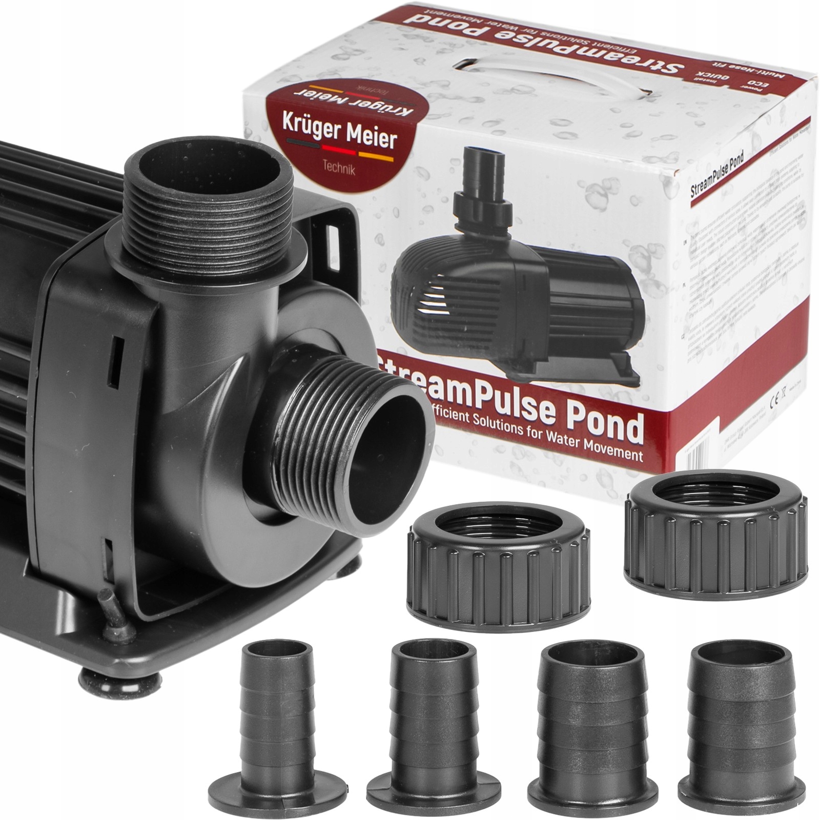 Pompa Do Oczka 8000L H Wytrzymała Cicha Zanurzeniowa Odporna Na Brud I Sól