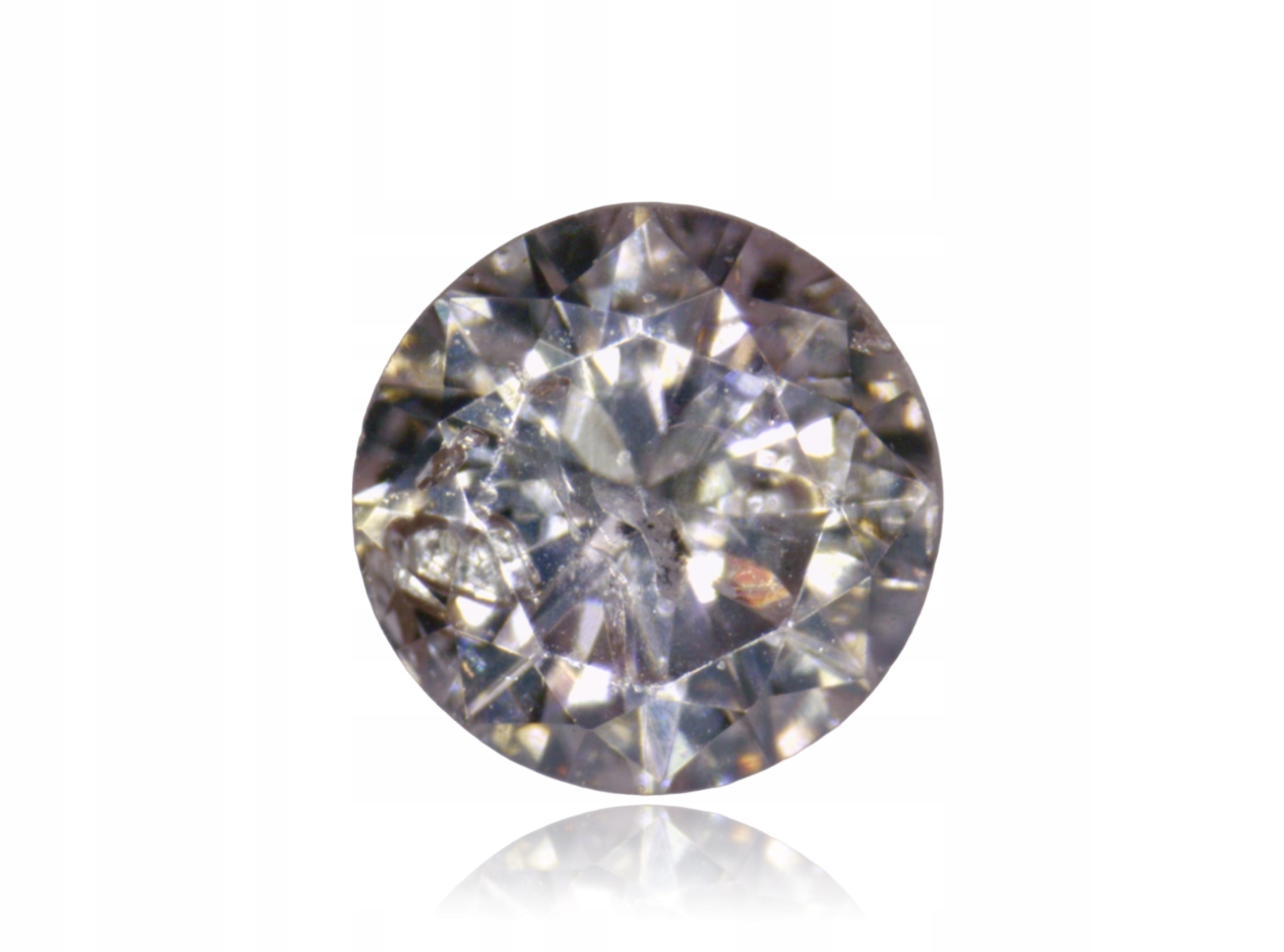 Přírodní Diamant 0.03ct Hnědý Briliant I1 eCertifikát Wbd