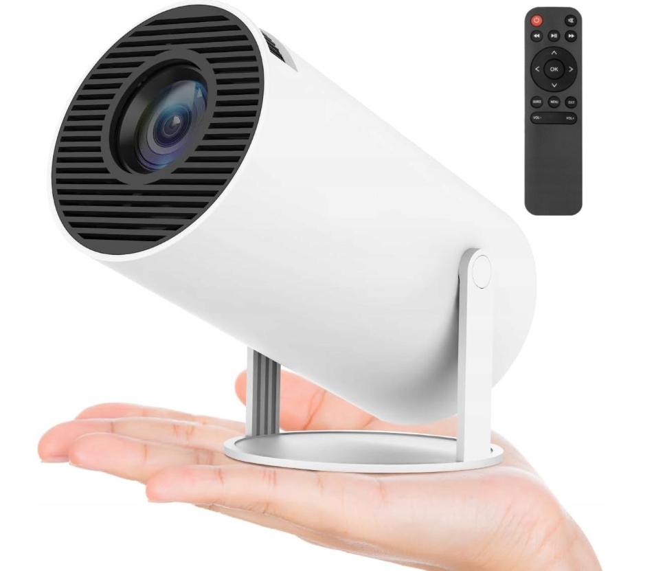 PROJEKTOR RZUTNIK ANDROID TV WIFI FULL HD PRZENOŚNY SMART GŁOŚNIK OBROTOWY Żywotność lampy w trybie normalnym 50000 h