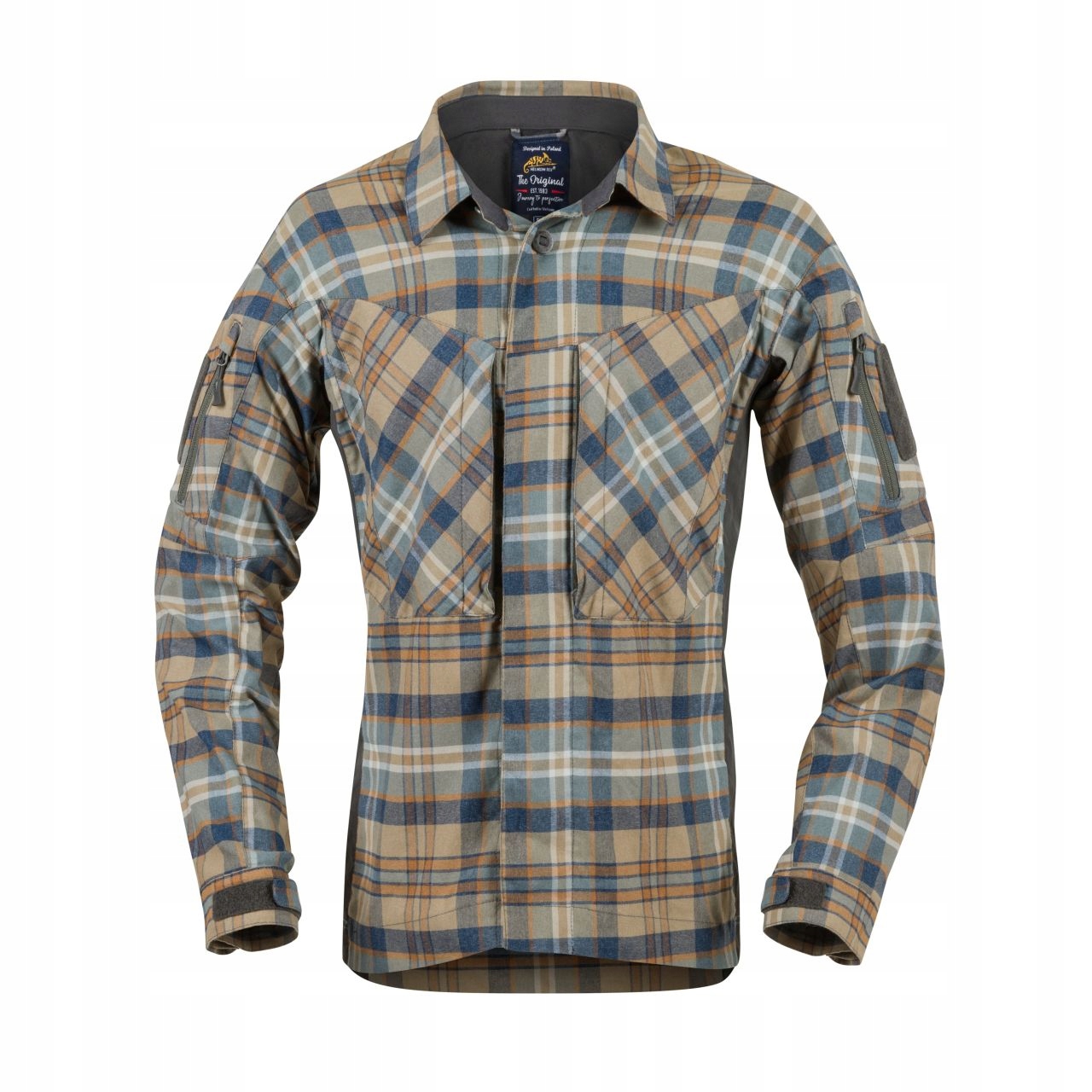 Koszula Helikon MBDU Flannel Shirt Slate Blue M Rękaw długi rękaw