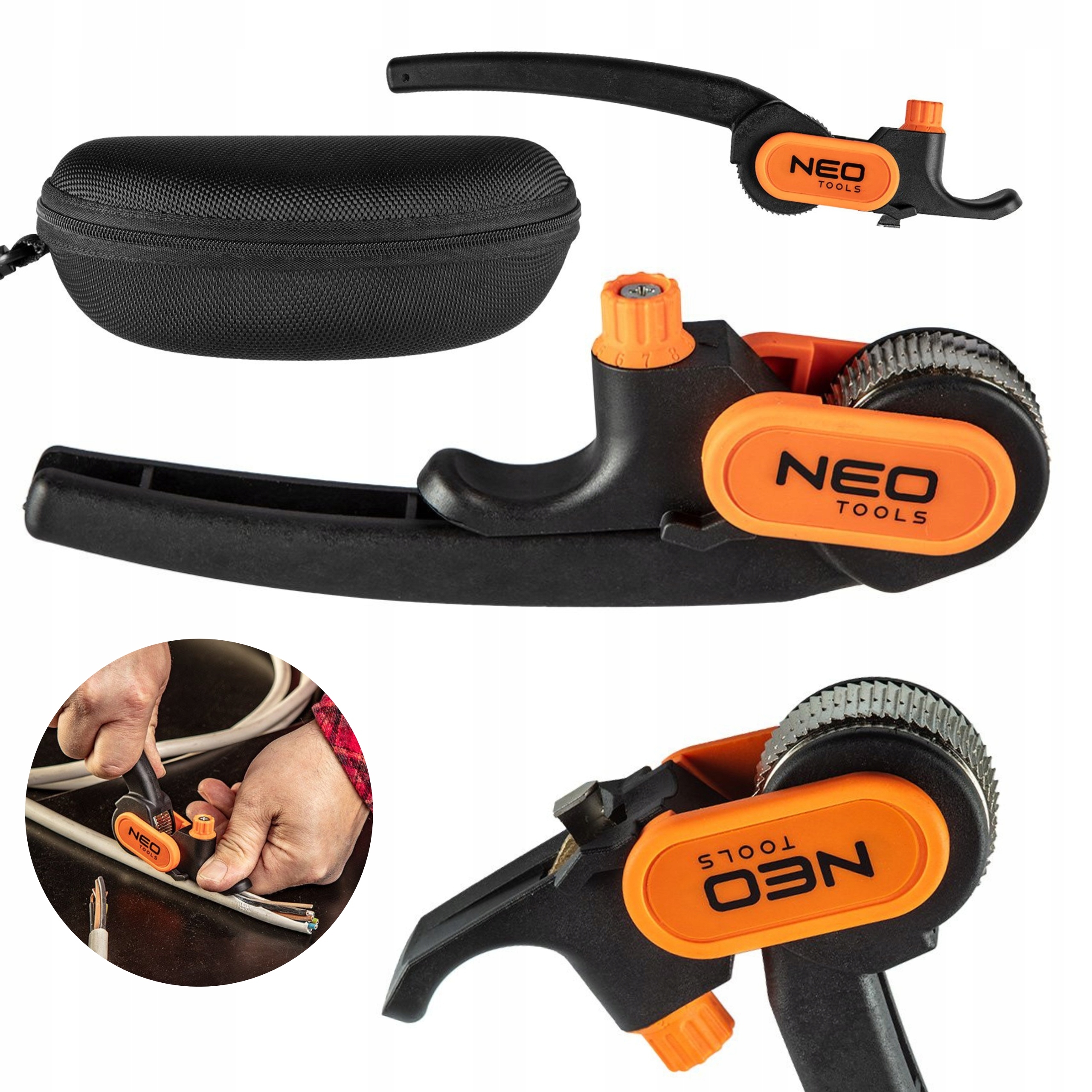 Neo Nůž Stahovák Na Izolaci Kabelů, Kleště, Řezání Podélně 01-400