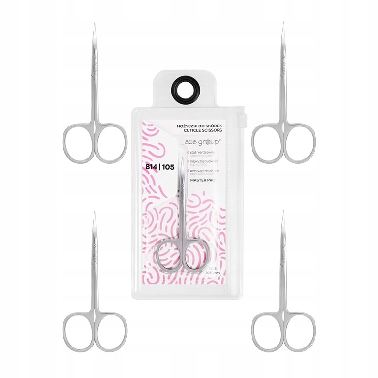 Nůžky na nehty zahnuté Aba Group Master Pro 814/105 mm 5 ks