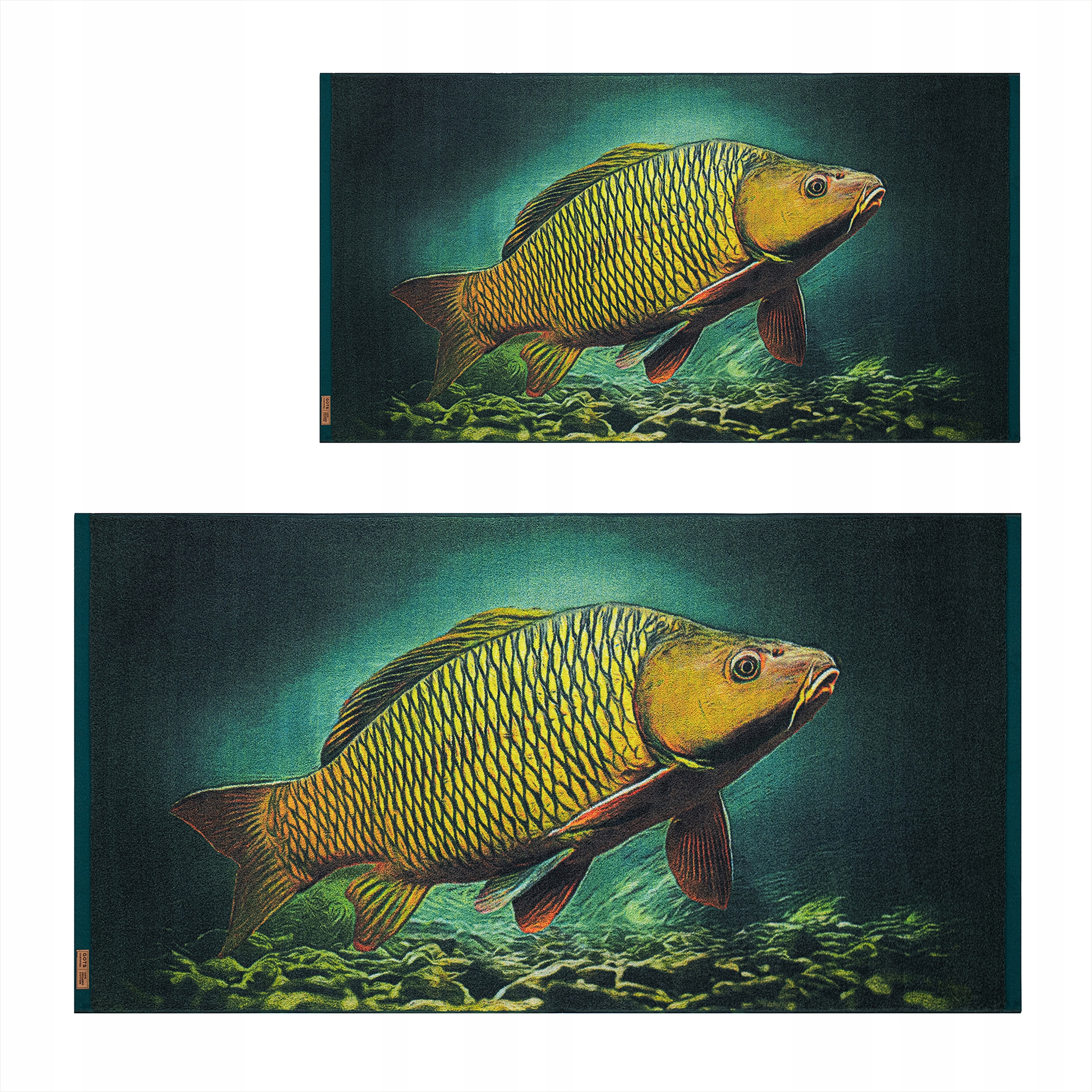 Sada bavlnených uterákov Zwoltex 50x100 70x140 cm, vzor Karp
