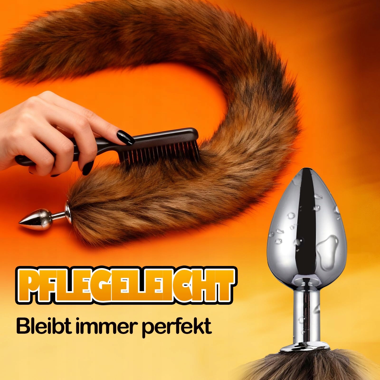 FOXTAIL Anal Plug with Tail for Women Men BDSM Cosplay Furry Toy — miniatura 4