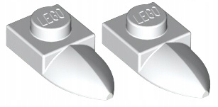 

Lego Płytka 1x1 Ząb Biały (49668/4224792) x2