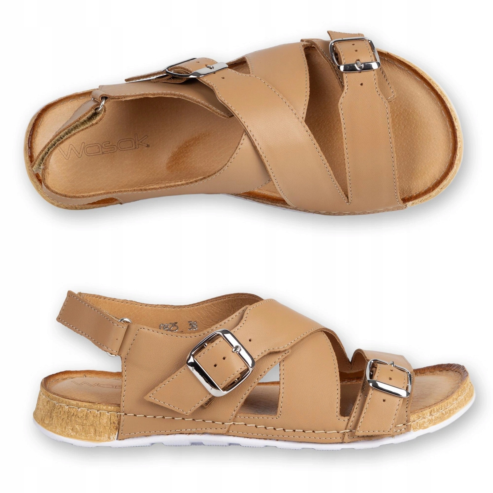 Dámské kožené barefoot-friendly sandály Marisa tělové 38