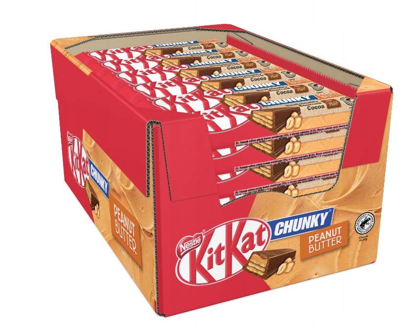 36 x Baton Kit Kat Chunky Peanut Butter 42 g