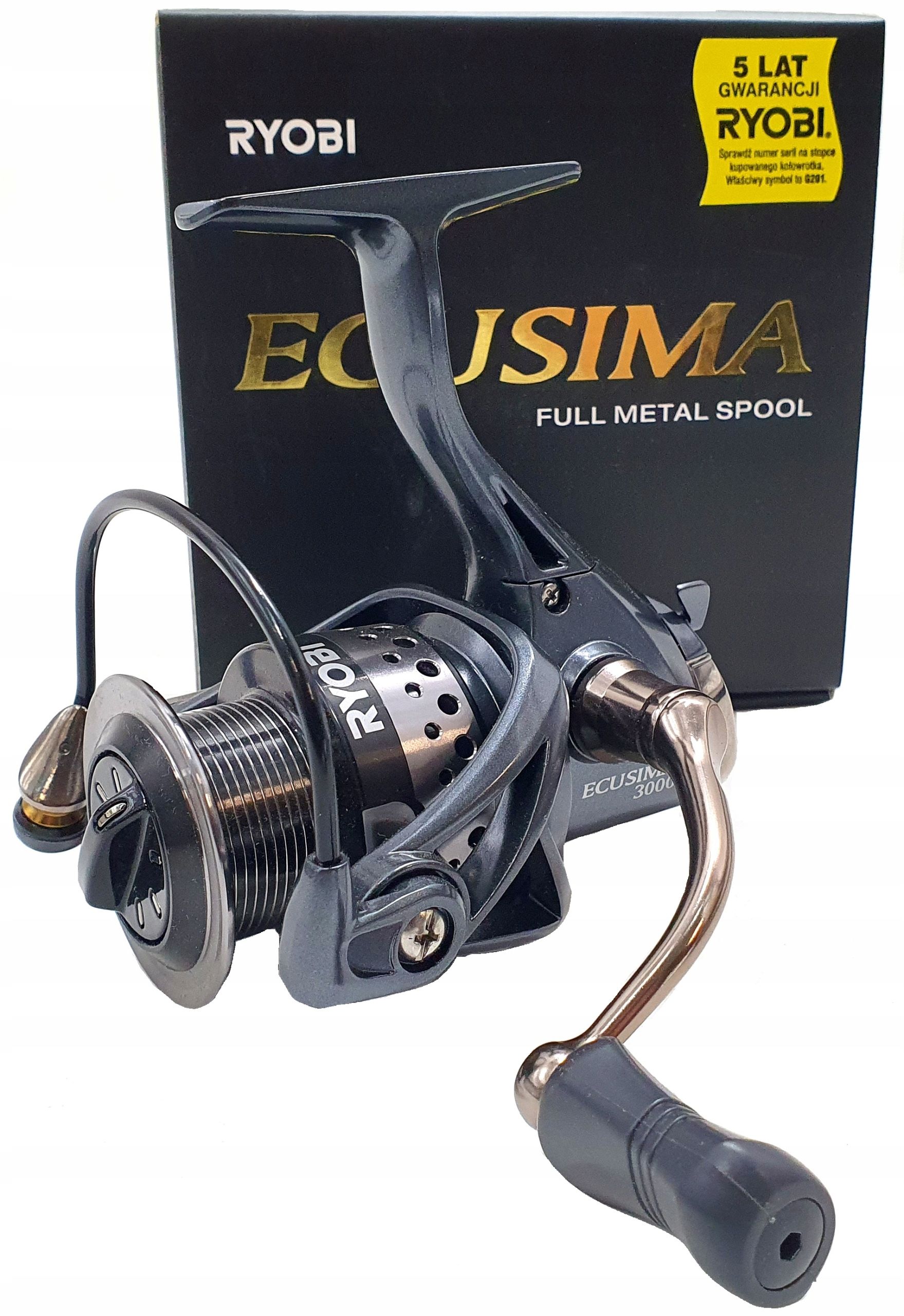 Kołowrotek Ryobi Ecusima 3000 Spinningowy 5 Lat