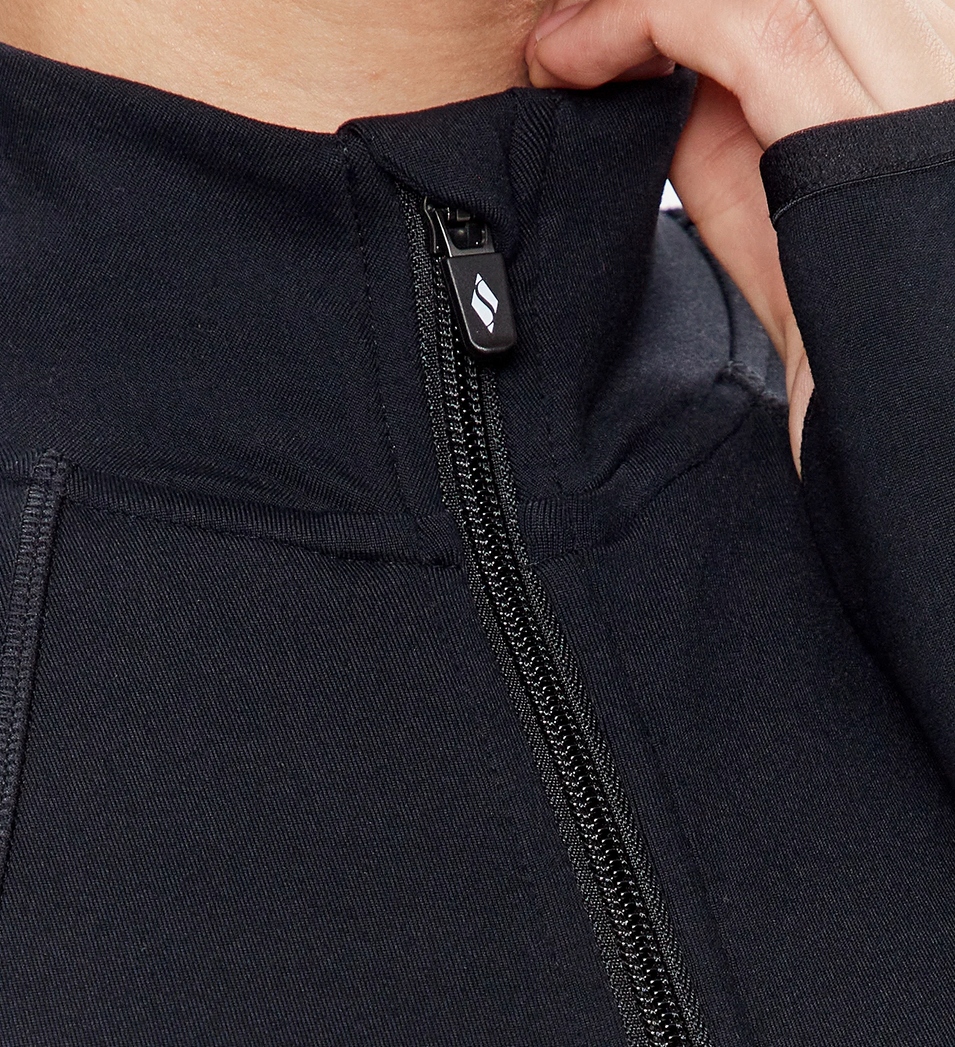 Mikina bez kapuce Skechers Go Flex Černá Regular Fit, velikost XL