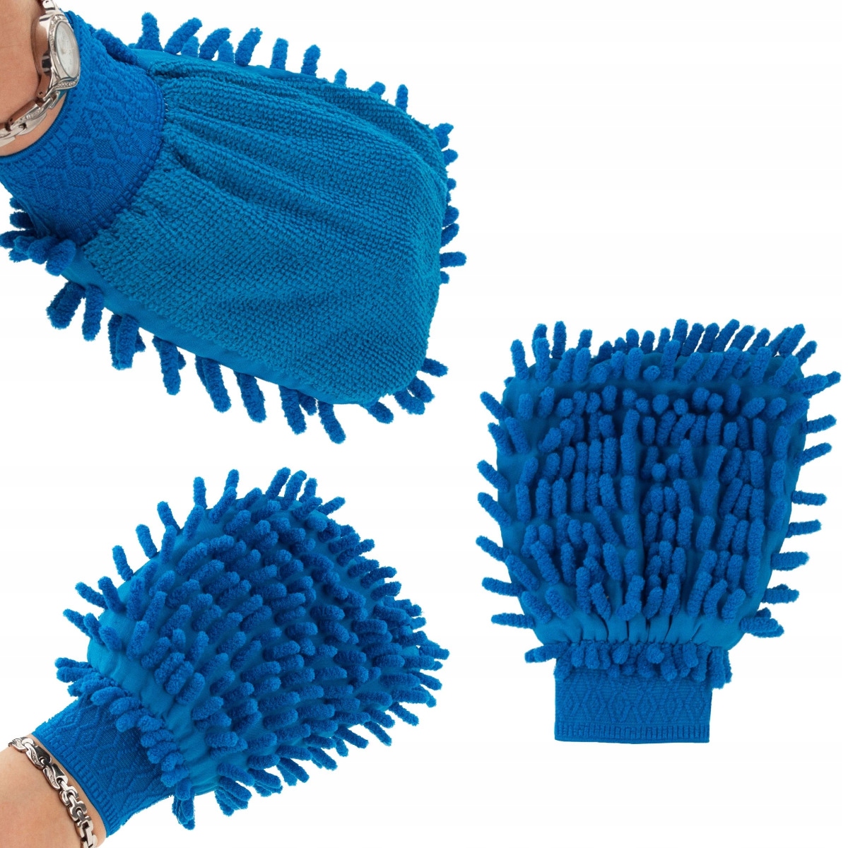 UNIWERSALNA RĘKAWICA RĘKAWICZKA Z MIKROFIBRY 2w1 DOM DWUSTRONNA DO KURZU