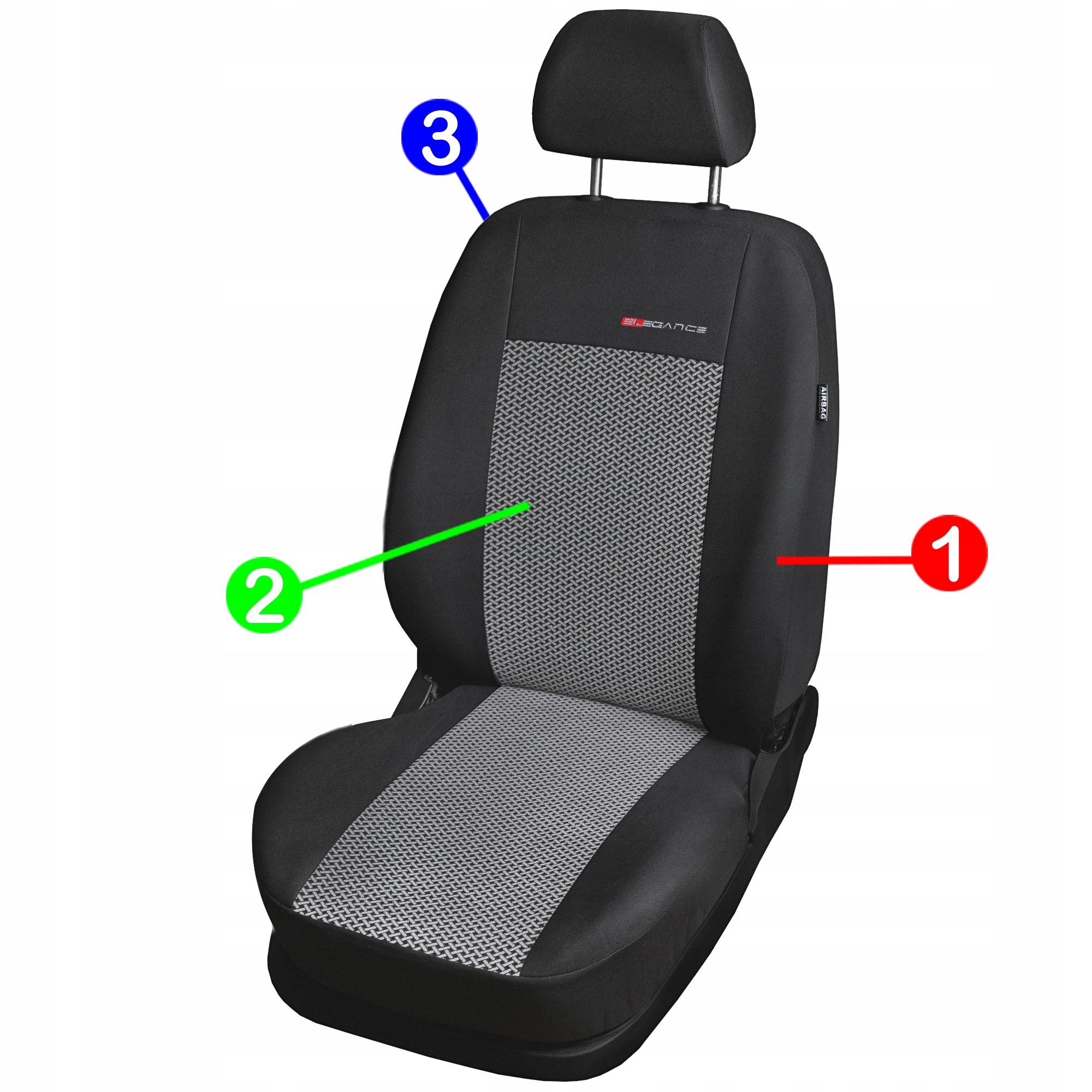 Pokrowce na FOTELE do Toyota Corolla Verso II Przeznaczenie komplet siedzeń