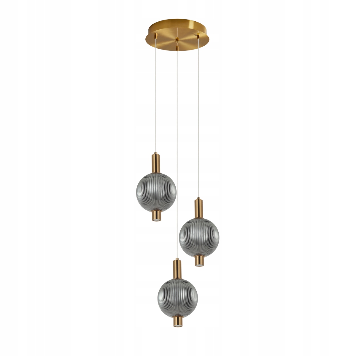 Lampa sufitowa, wisząca złota Led dymione klosze do salonu, jadalni Lenti