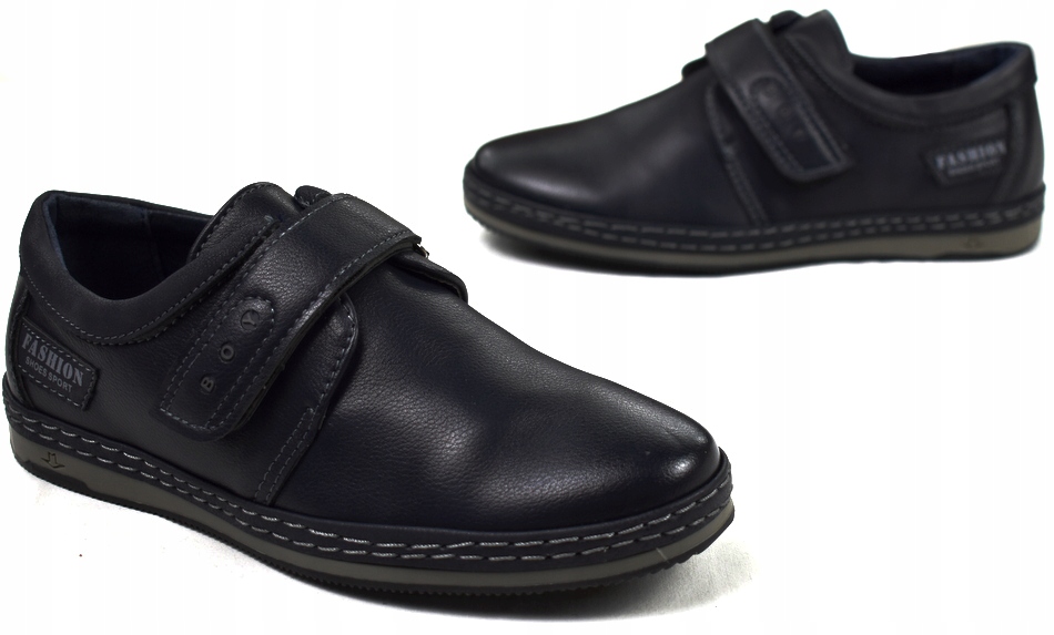 Fashion Granatowe PÓŁBUTY Wizytowe 21 cm - 33 Rozmiar (new) 33