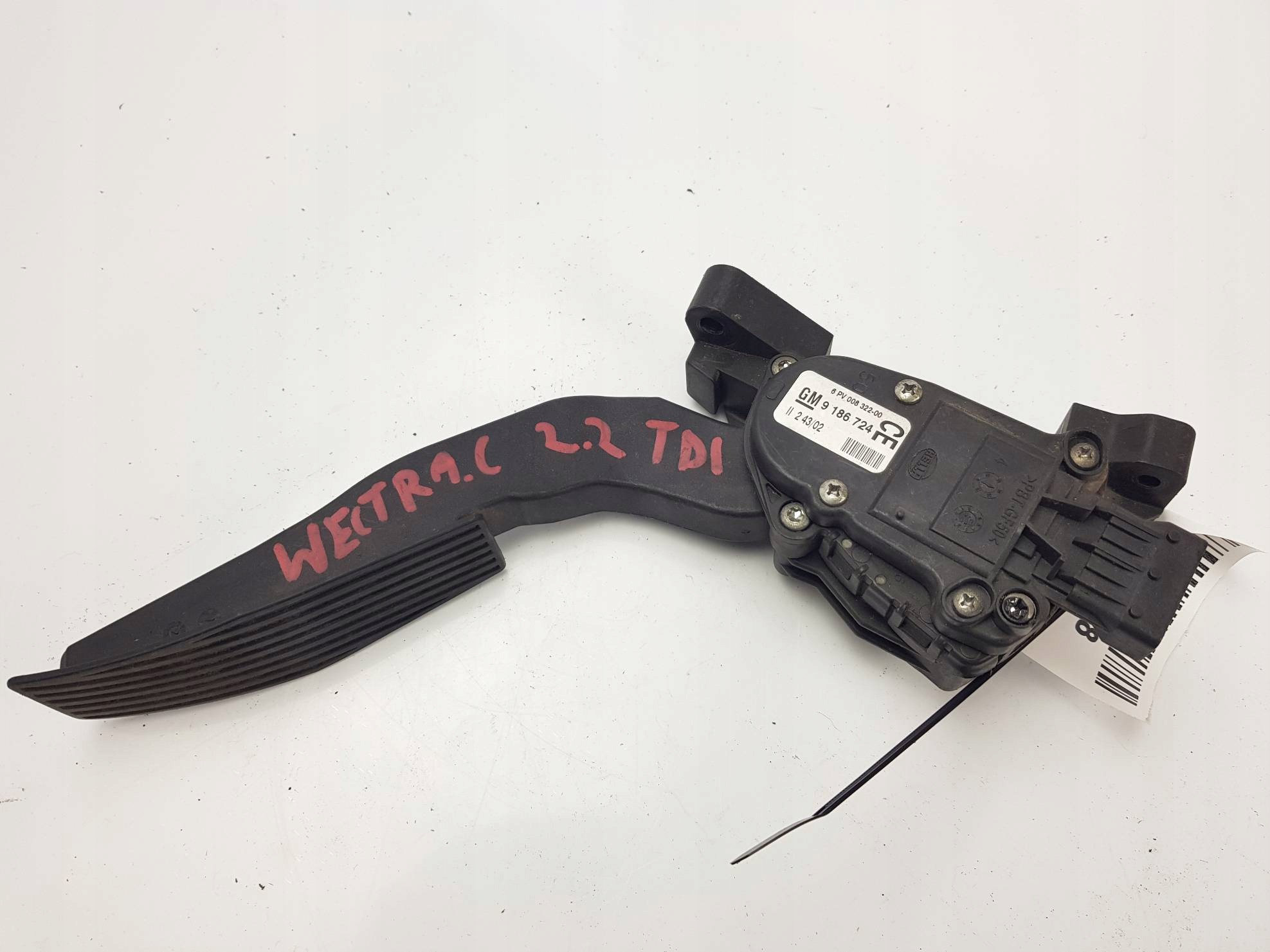 PEDAL 9186724 OPEL VECTRA C
