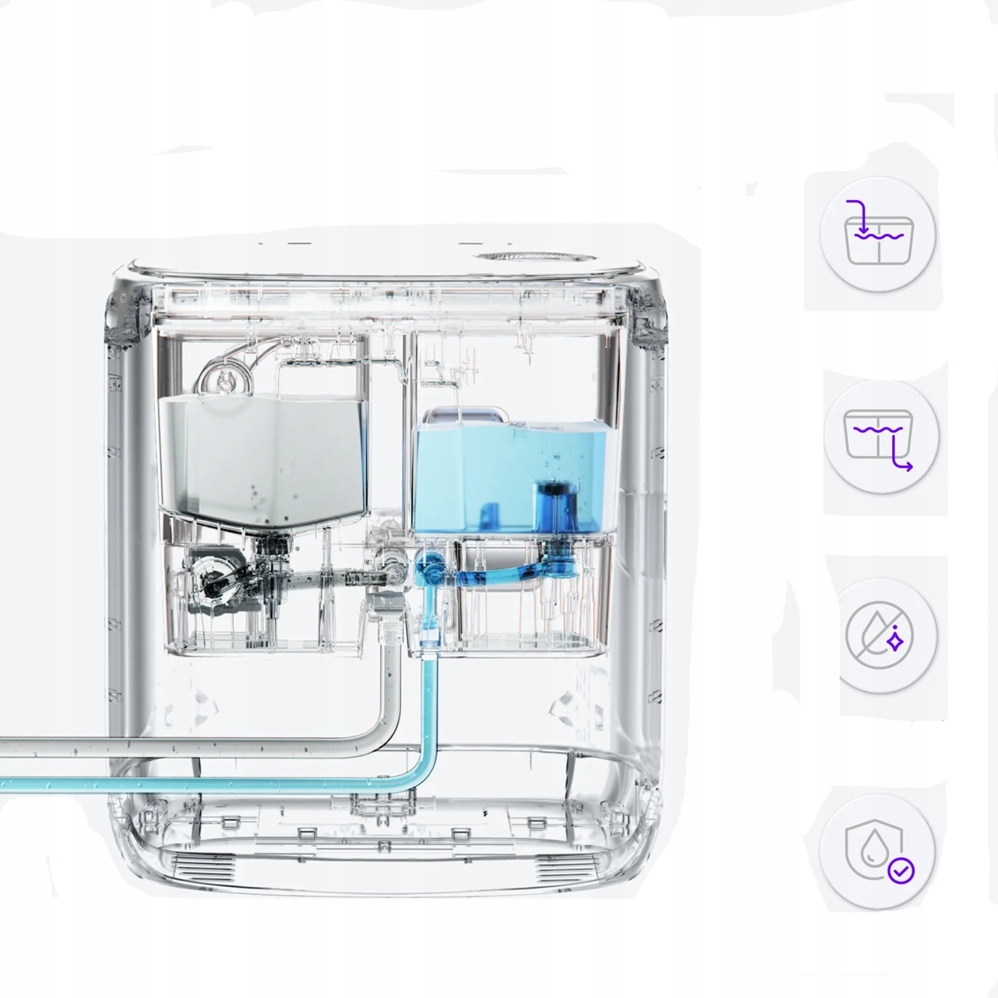 Automatický systém výměny vody Narwal pro Z10/ Z10 Ultra, 1 ks