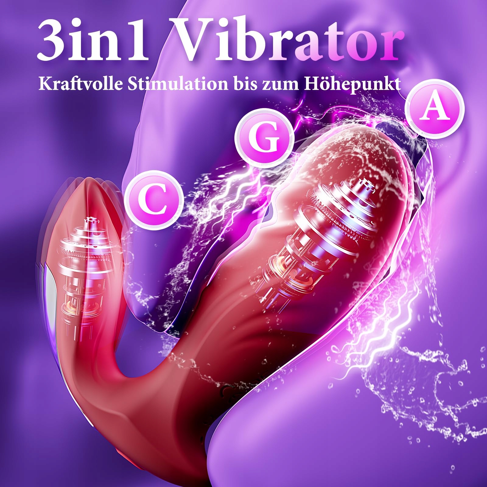 BUTTERFLY Wibrator Dla Kobiet Z Aplikacją 9 Trybów Wibracji Stymulator — miniatura 2